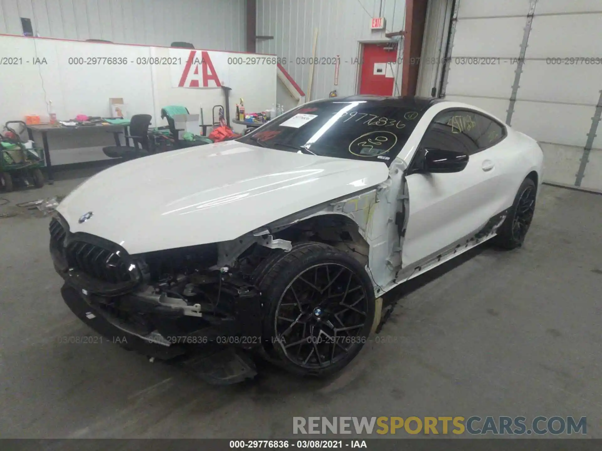 2 Photograph of a damaged car WBSAE0C00LBM08422 BMW M8 2020