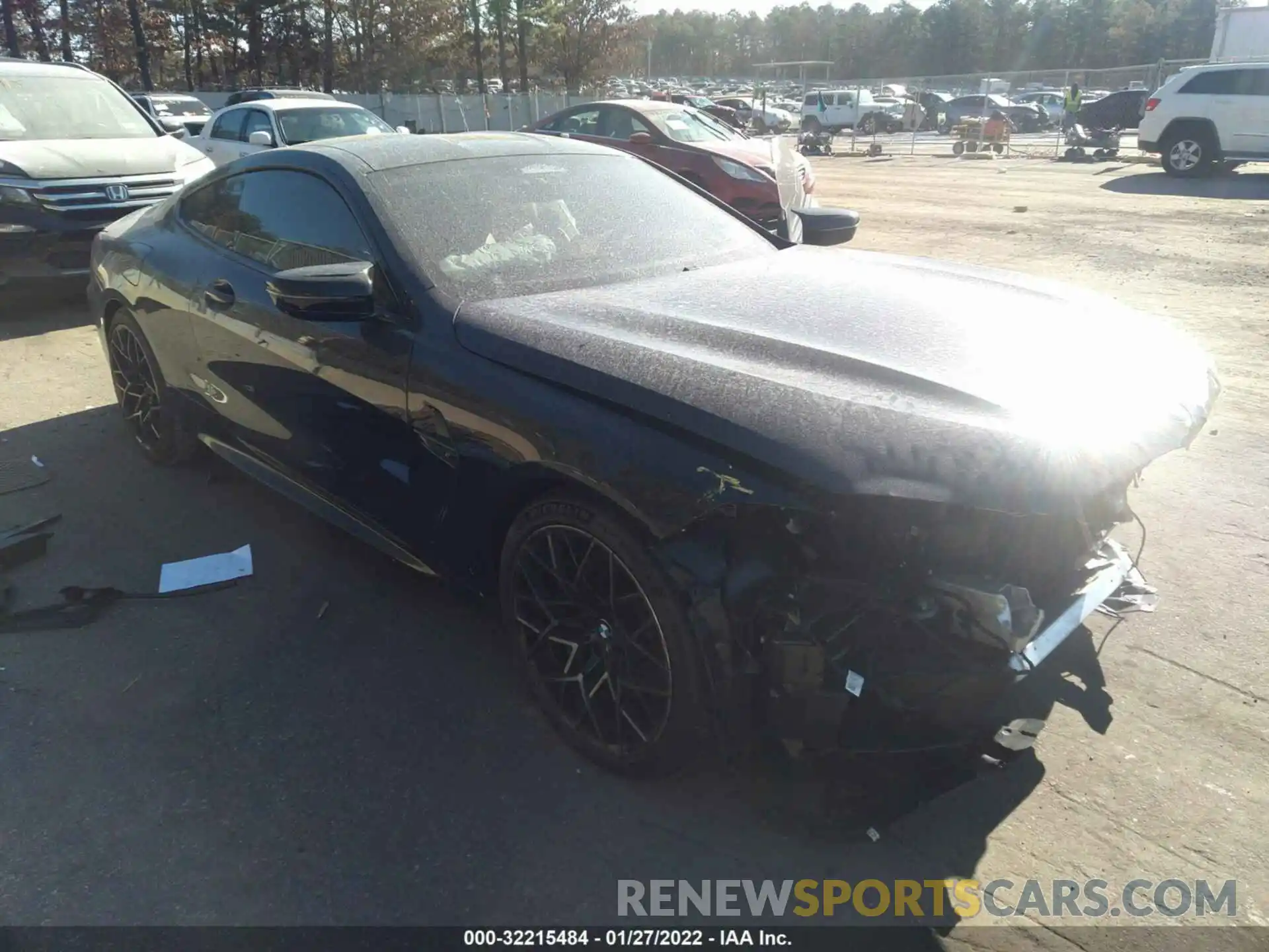 1 Photograph of a damaged car WBSAE0C01LBM08445 BMW M8 2020