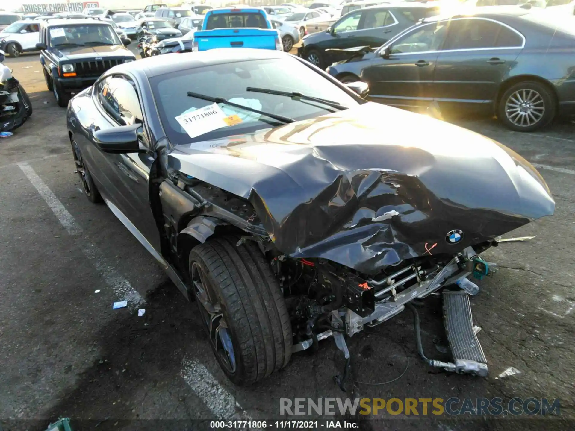 1 Photograph of a damaged car WBSAE0C01LCD27801 BMW M8 2020