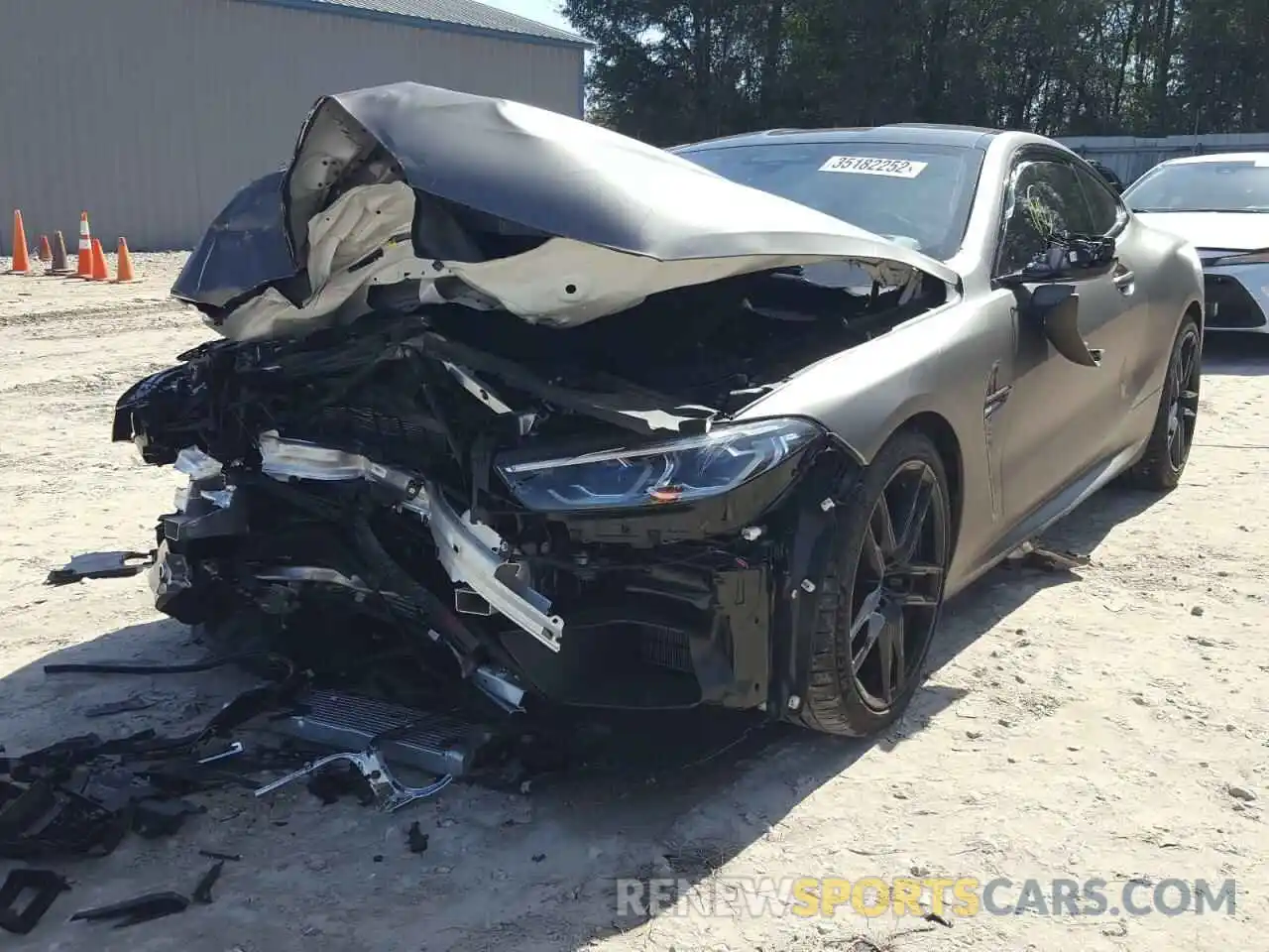 2 Photograph of a damaged car WBSAE0C01LCD77565 BMW M8 2020