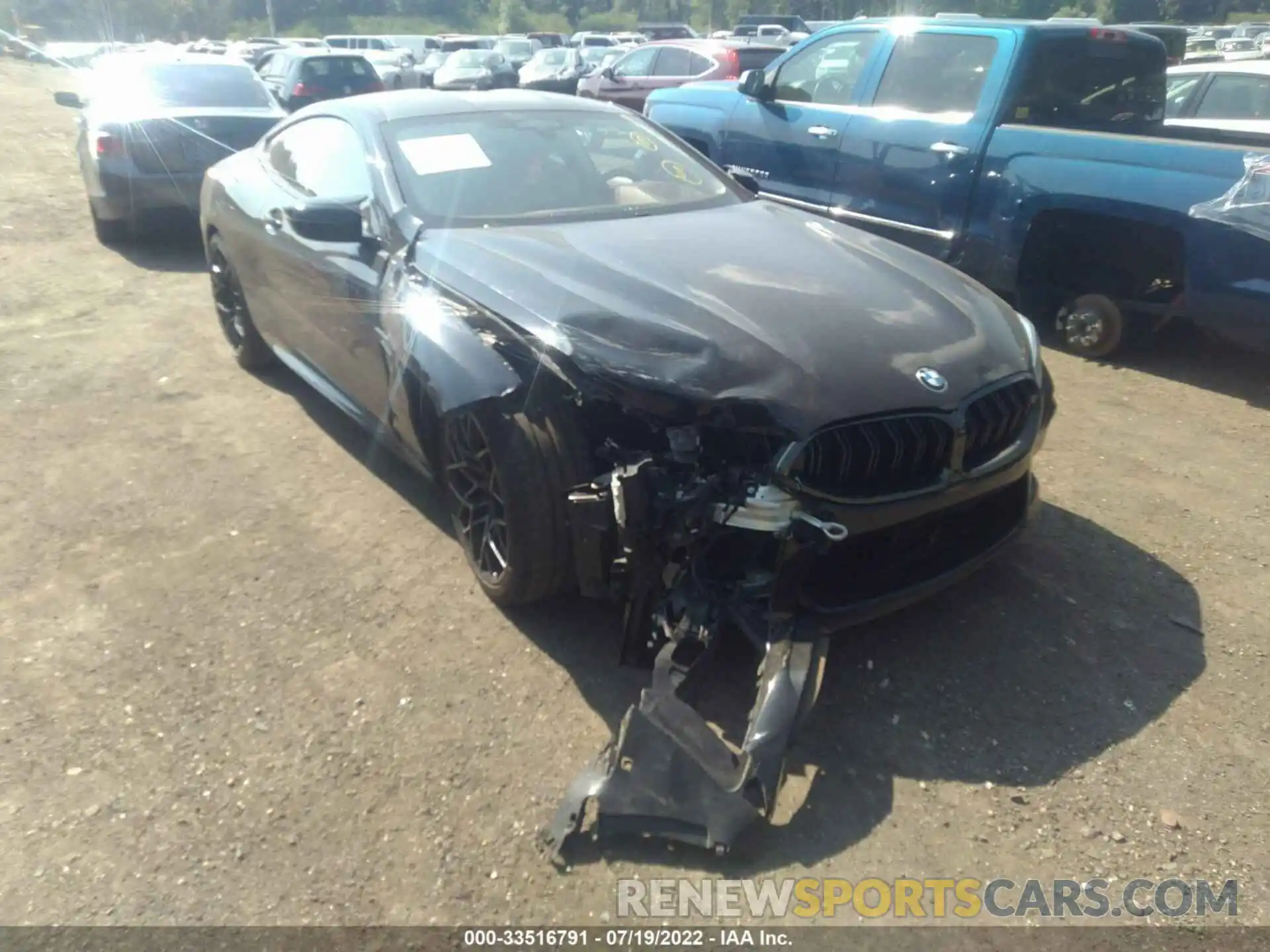 1 Photograph of a damaged car WBSAE0C02LBM08454 BMW M8 2020