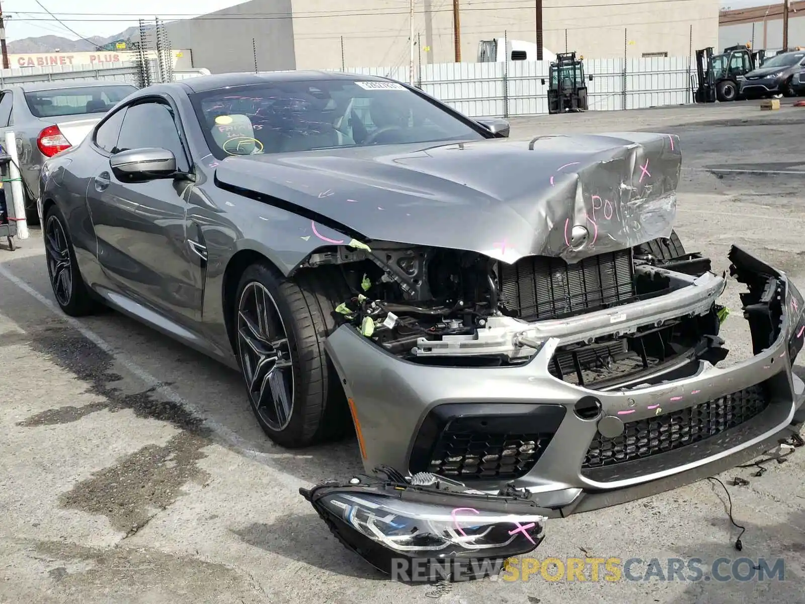 1 Photograph of a damaged car WBSAE0C02LCD33977 BMW M8 2020