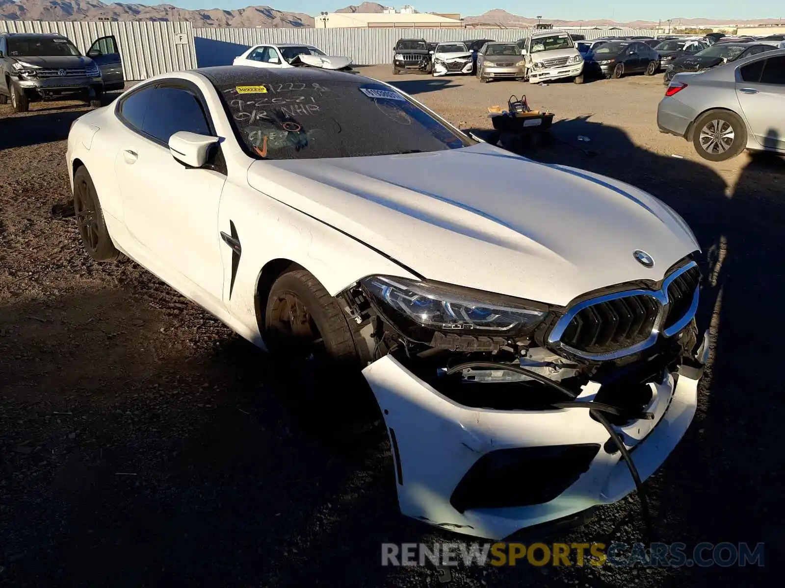 1 Photograph of a damaged car WBSAE0C04LCD56144 BMW M8 2020