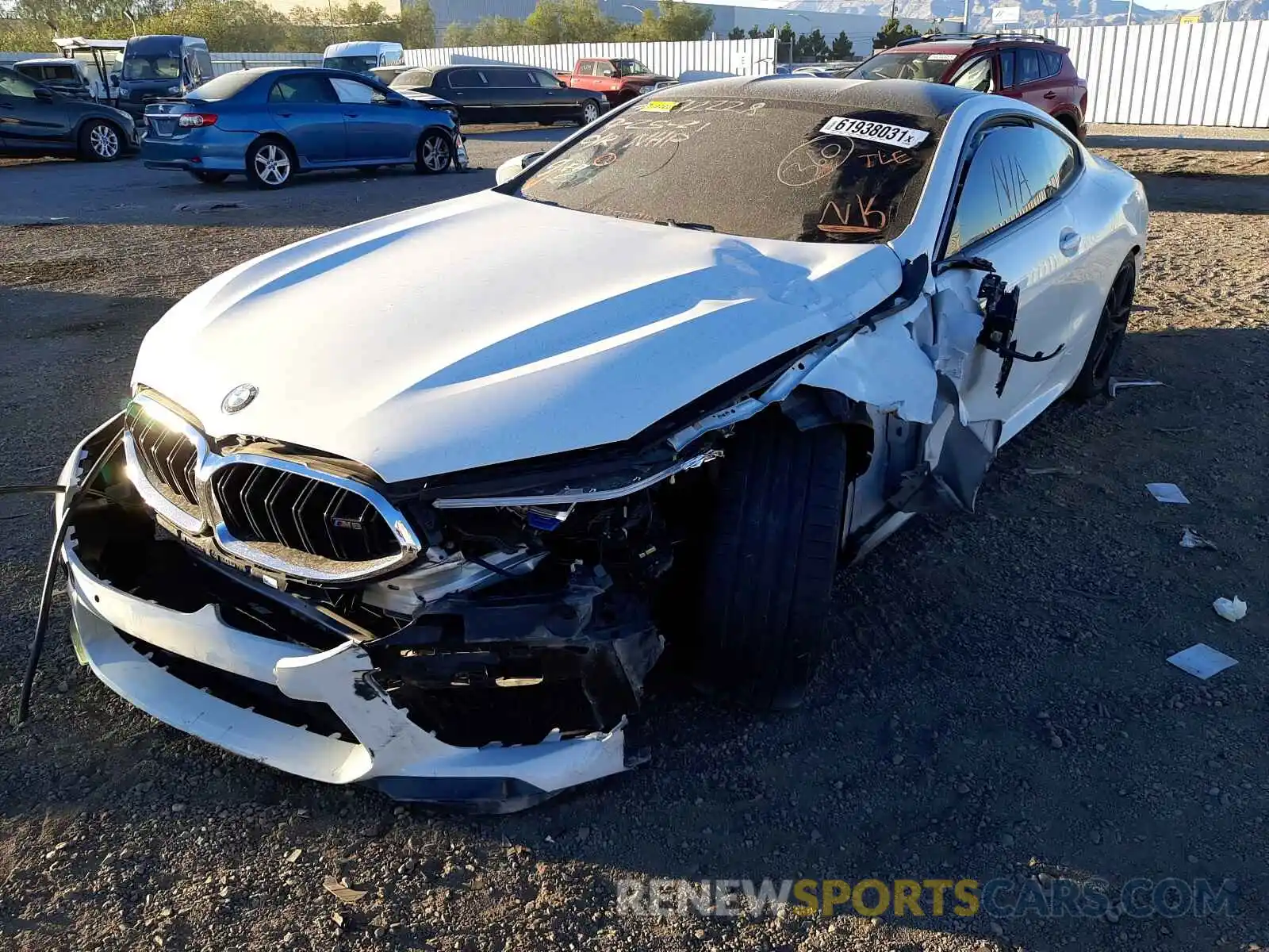 2 Photograph of a damaged car WBSAE0C04LCD56144 BMW M8 2020