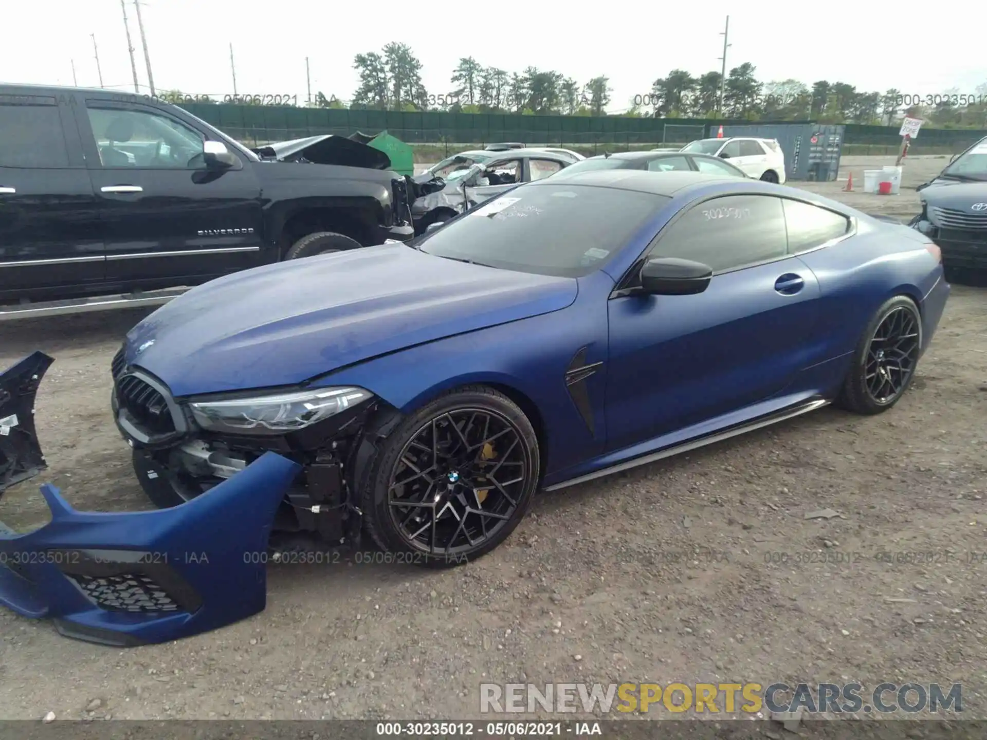 2 Photograph of a damaged car WBSAE0C05LBM08447 BMW M8 2020