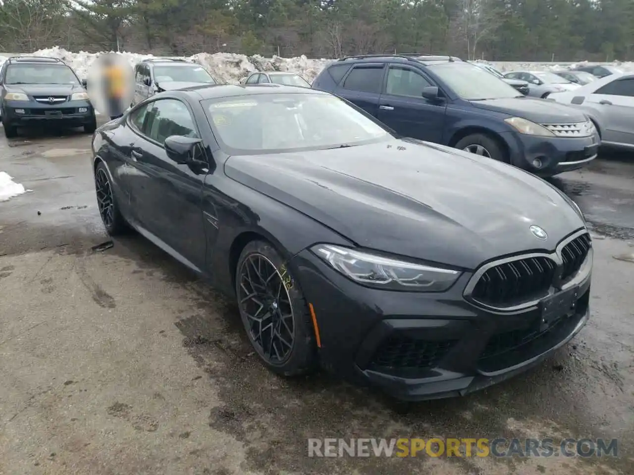 1 Photograph of a damaged car WBSAE0C08LBM08362 BMW M8 2020