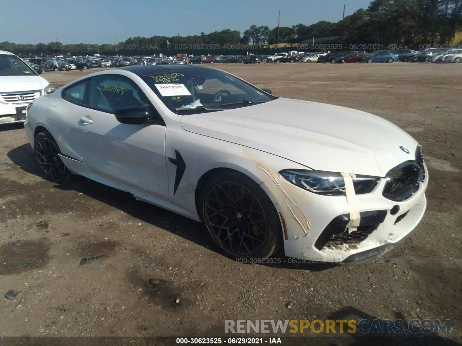 1 Photograph of a damaged car WBSAE0C08LCD77529 BMW M8 2020