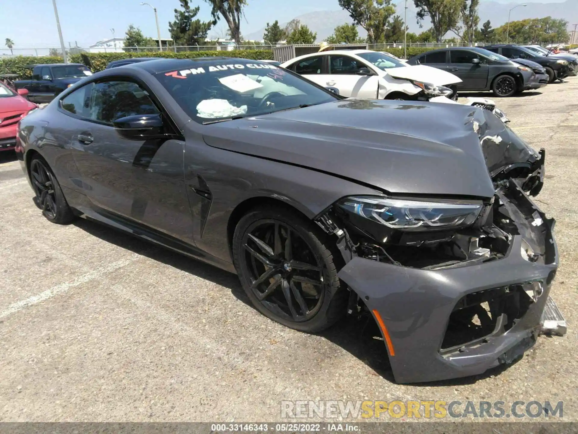 1 Photograph of a damaged car WBSAE0C08LCD95321 BMW M8 2020