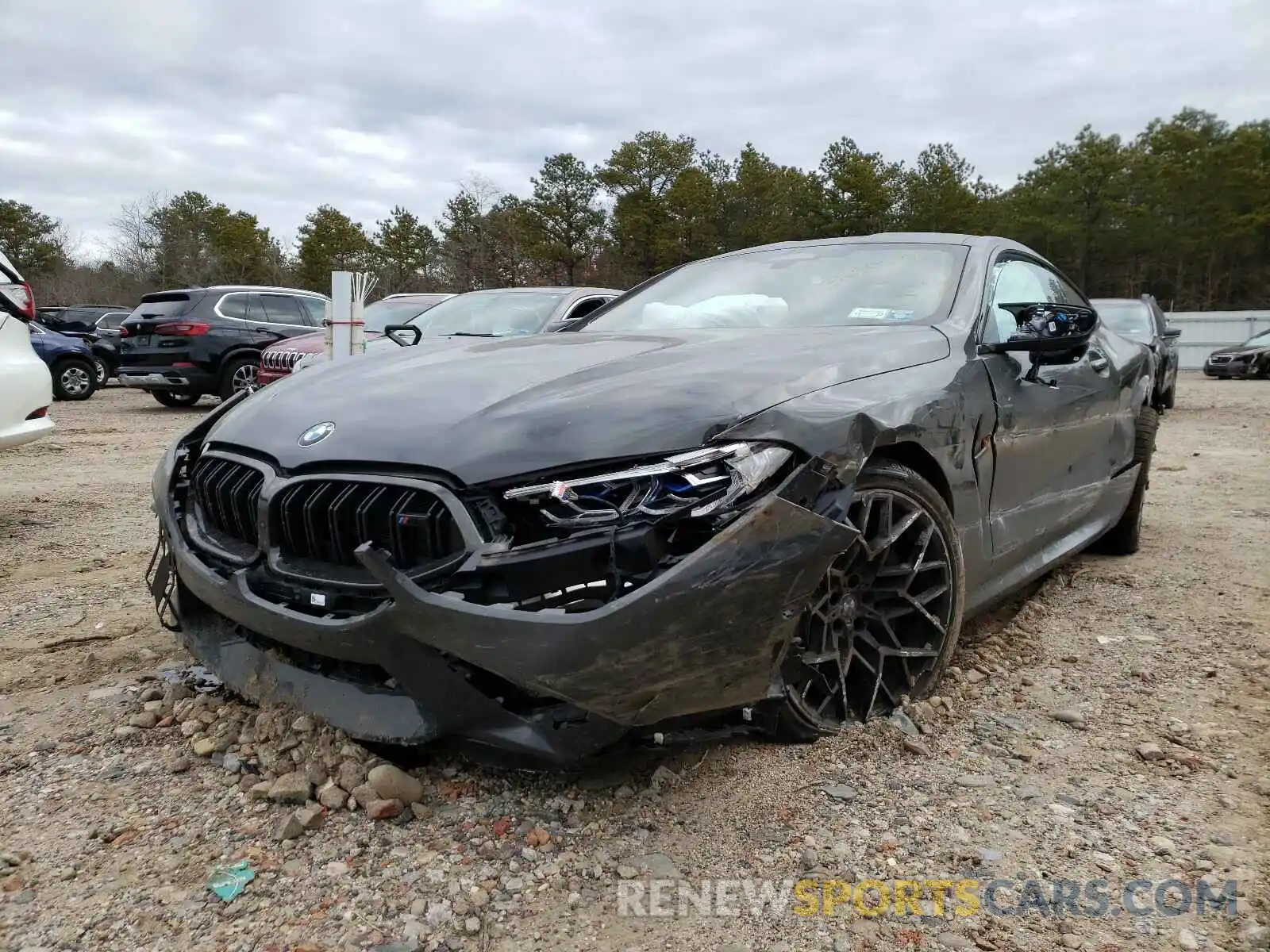 2 Photograph of a damaged car WBSAE0C0XLBM08329 BMW M8 2020