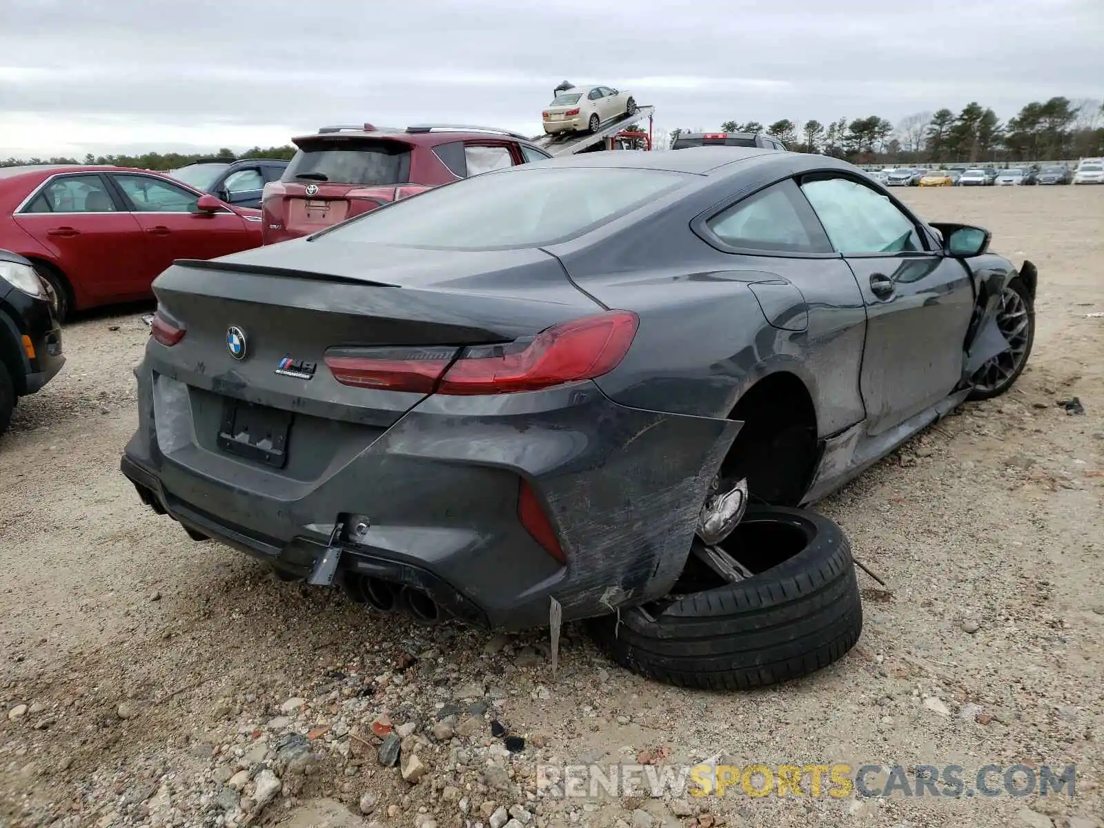 4 Photograph of a damaged car WBSAE0C0XLBM08329 BMW M8 2020