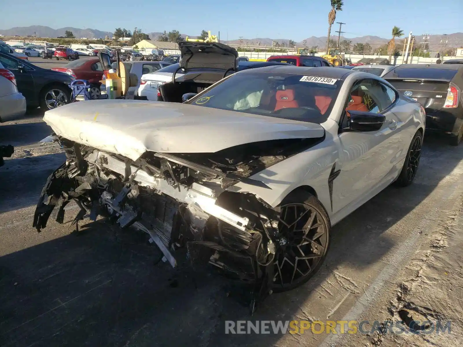 2 Photograph of a damaged car WBSAE0C0XLCD01679 BMW M8 2020