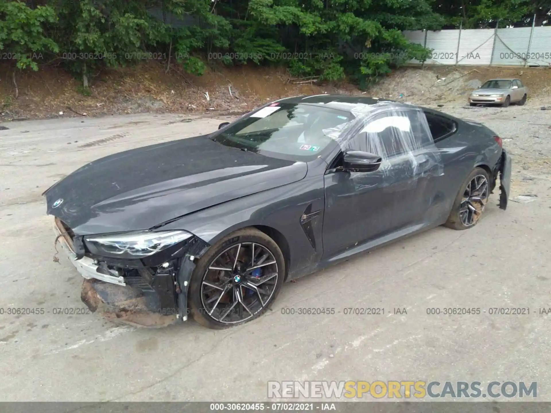 2 Photograph of a damaged car WBSAE0C0XLCD60571 BMW M8 2020