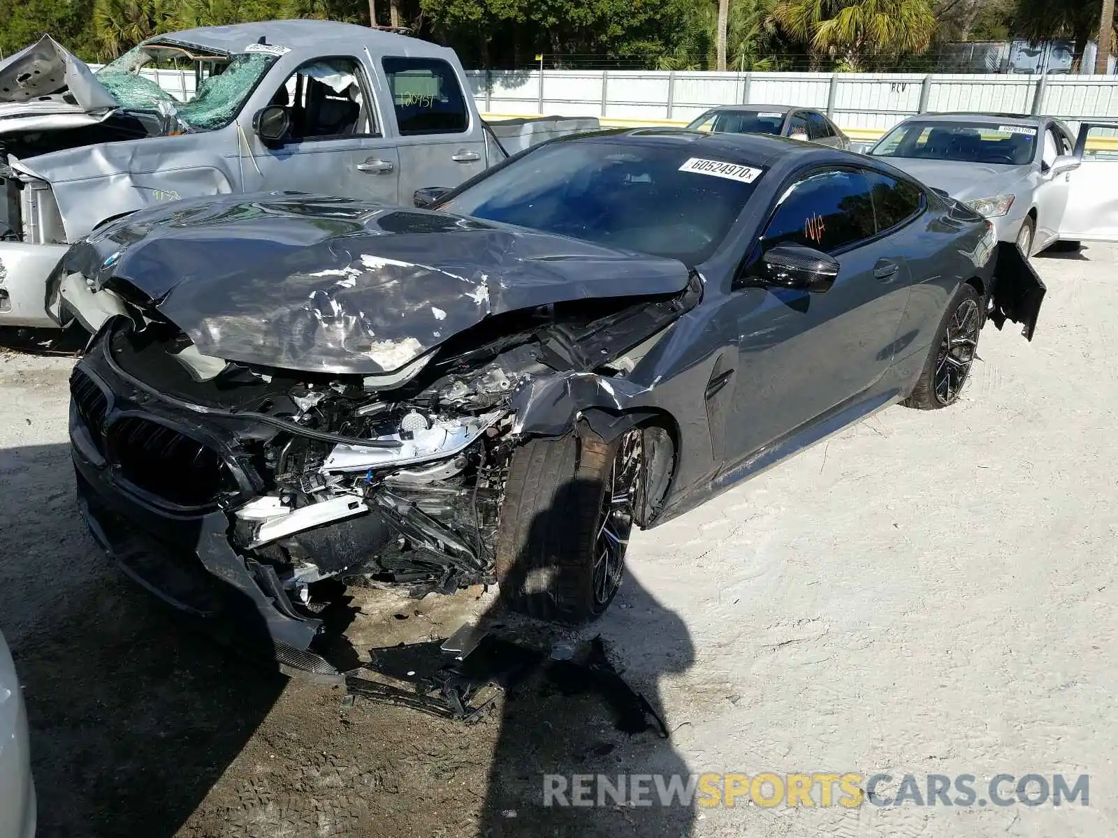2 Photograph of a damaged car WBSAE0C0XLCD73465 BMW M8 2020