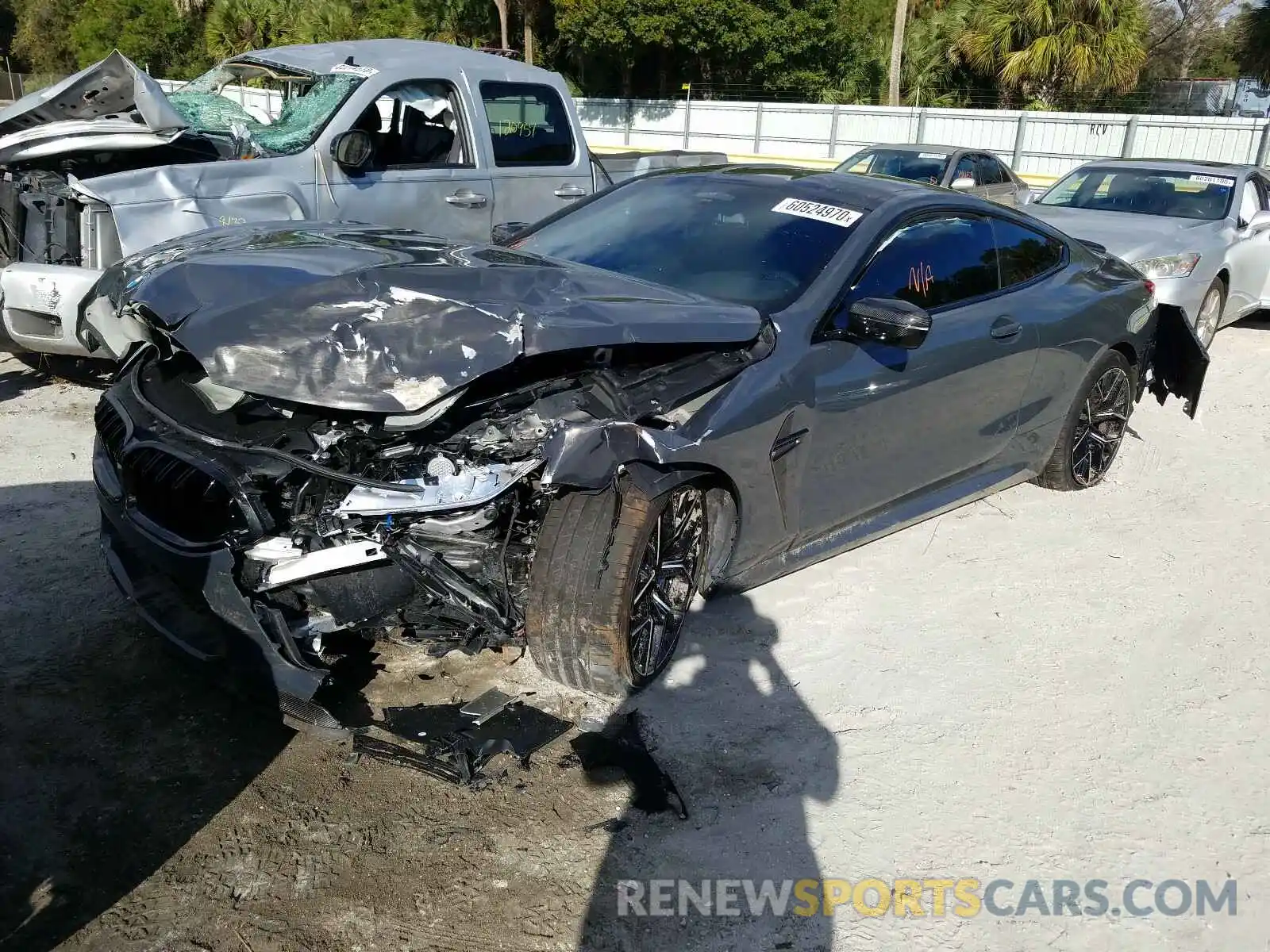9 Фотография поврежденного автомобиля WBSAE0C0XLCD73465 BMW M8 2020