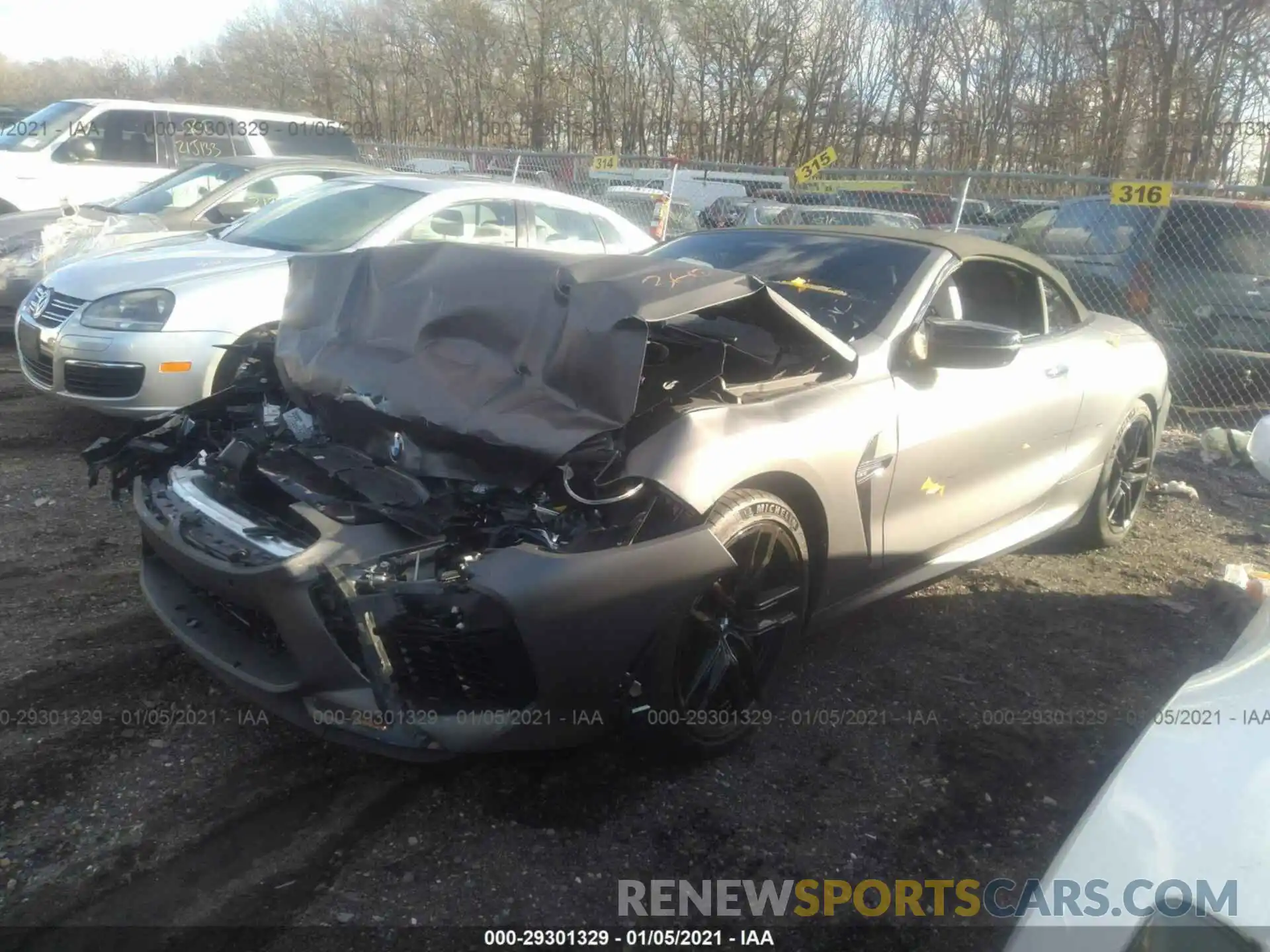 2 Photograph of a damaged car WBSDZ0C01LBM09404 BMW M8 2020