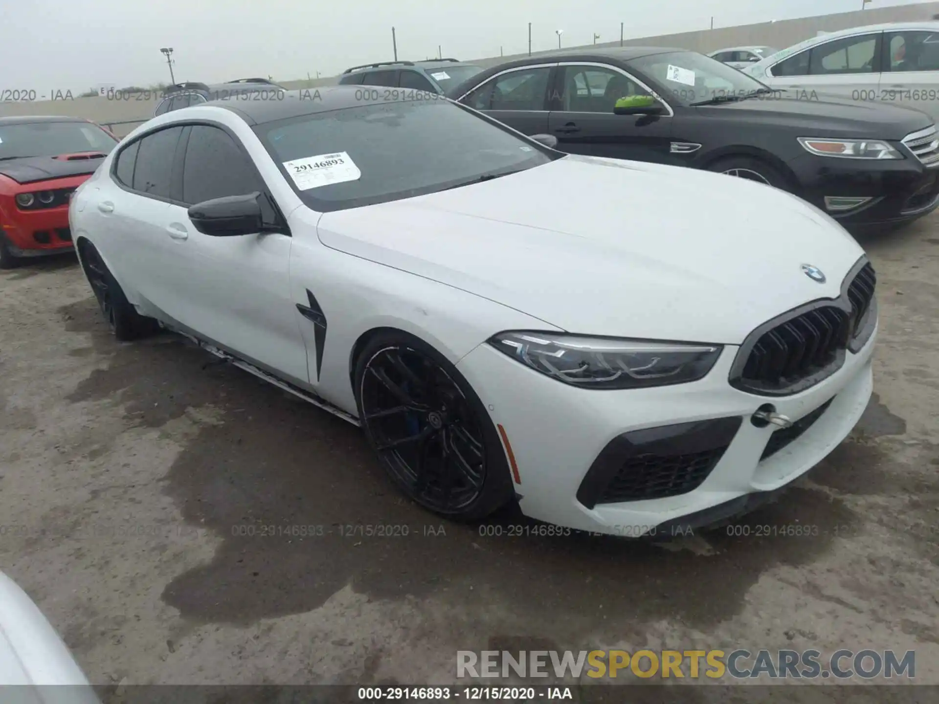 1 Photograph of a damaged car WBSGV0C02LCE22460 BMW M8 2020