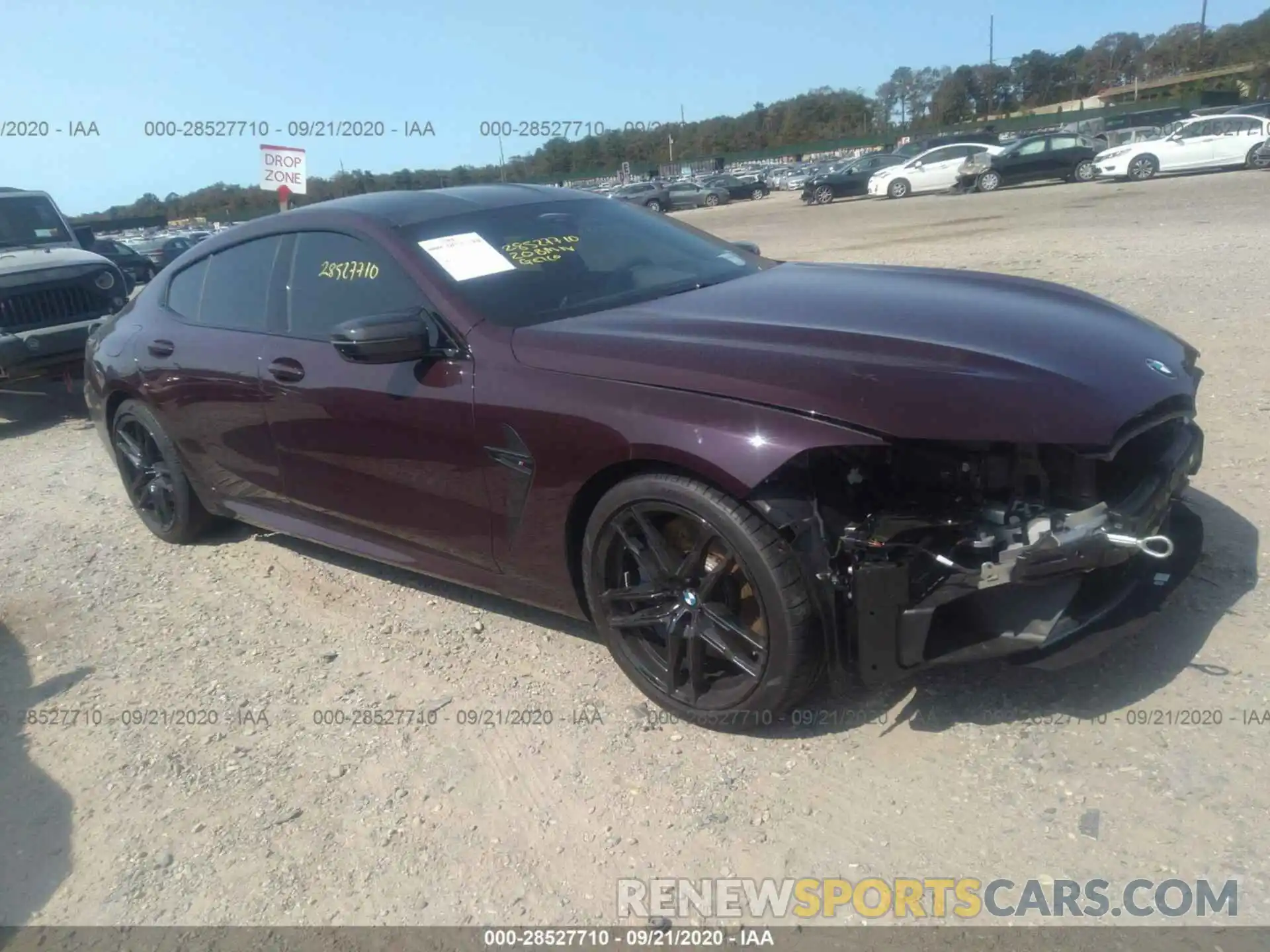 1 Photograph of a damaged car WBSGV0C02LCE54339 BMW M8 2020