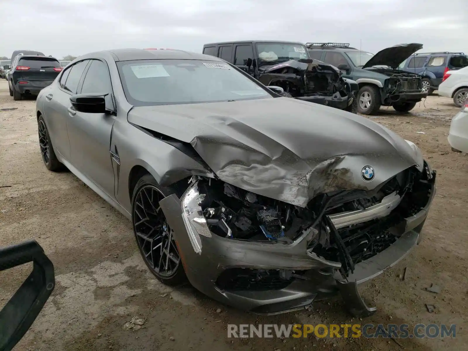 1 Photograph of a damaged car WBSGV0C03LCE26355 BMW M8 2020
