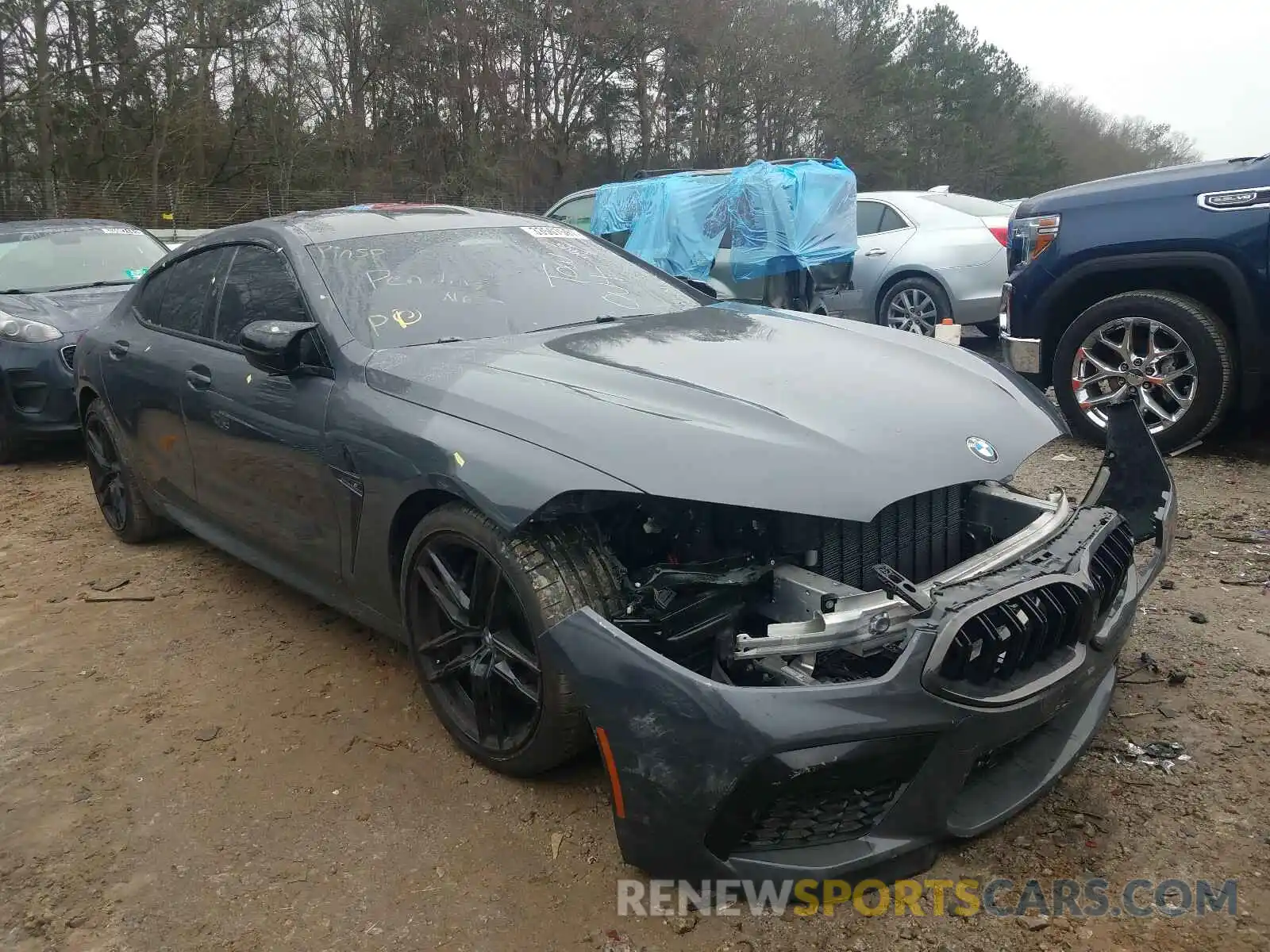 1 Photograph of a damaged car WBSGV0C05LCD94945 BMW M8 2020