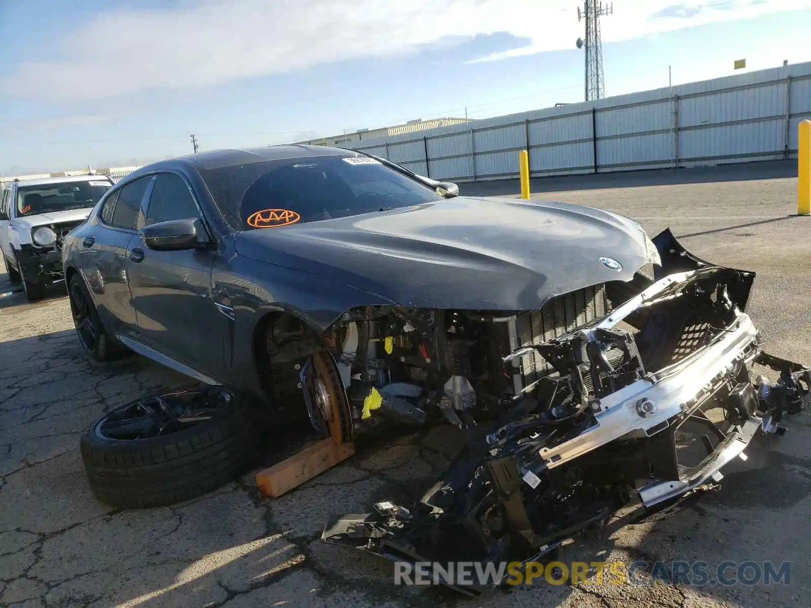 1 Photograph of a damaged car WBSGV0C06LCE29928 BMW M8 2020