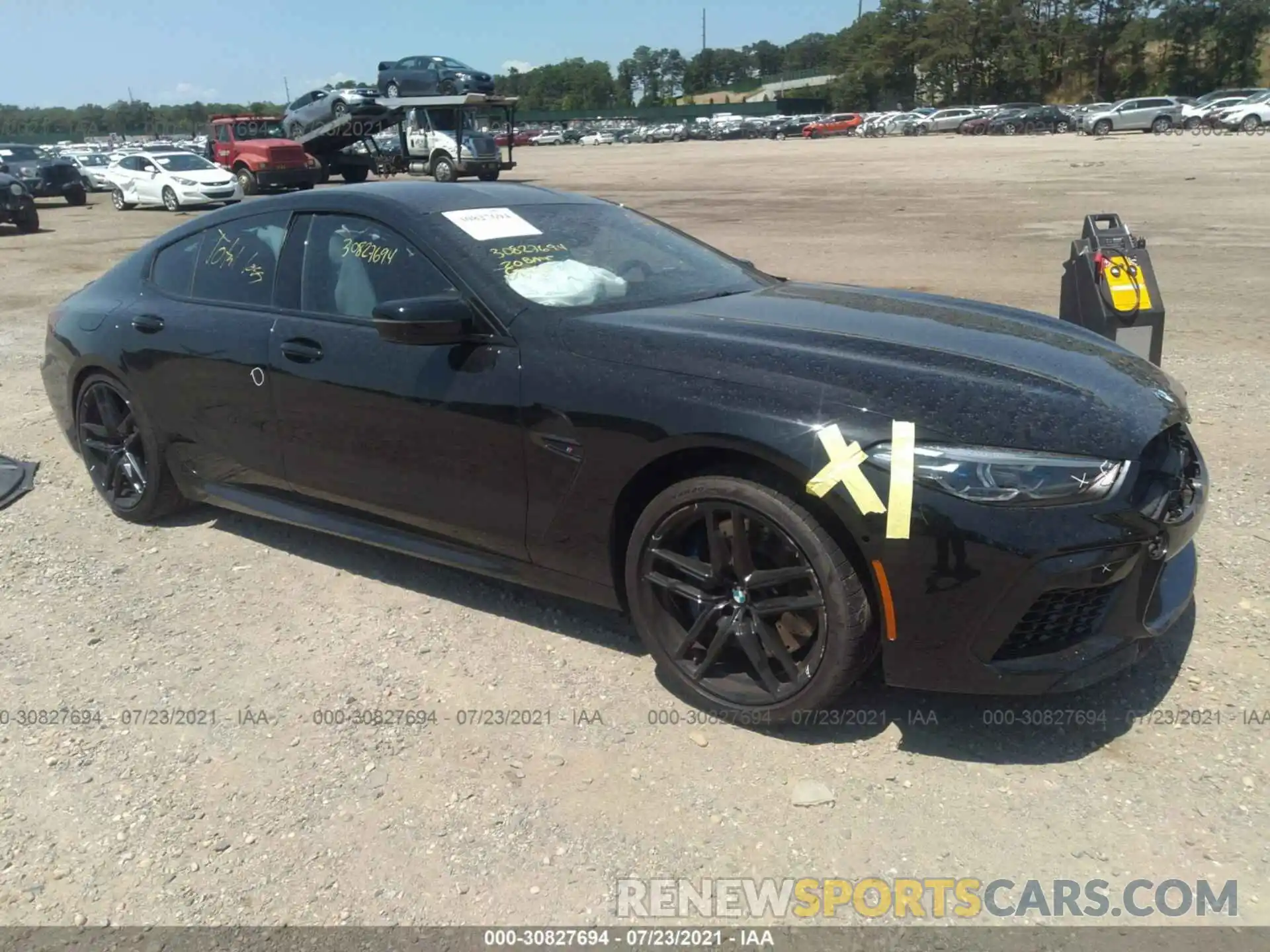 1 Photograph of a damaged car WBSGV0C07LCE47855 BMW M8 2020