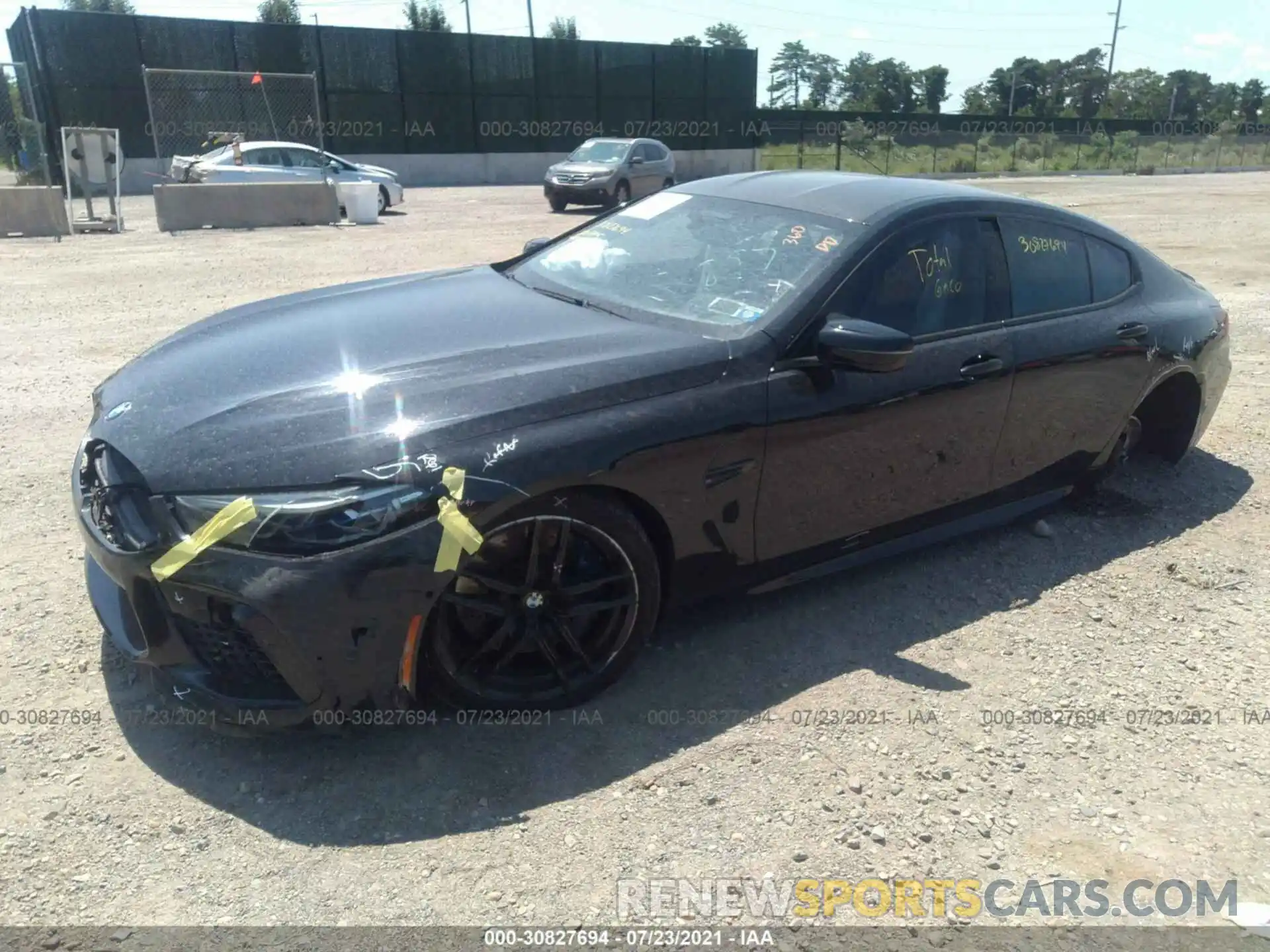 2 Photograph of a damaged car WBSGV0C07LCE47855 BMW M8 2020