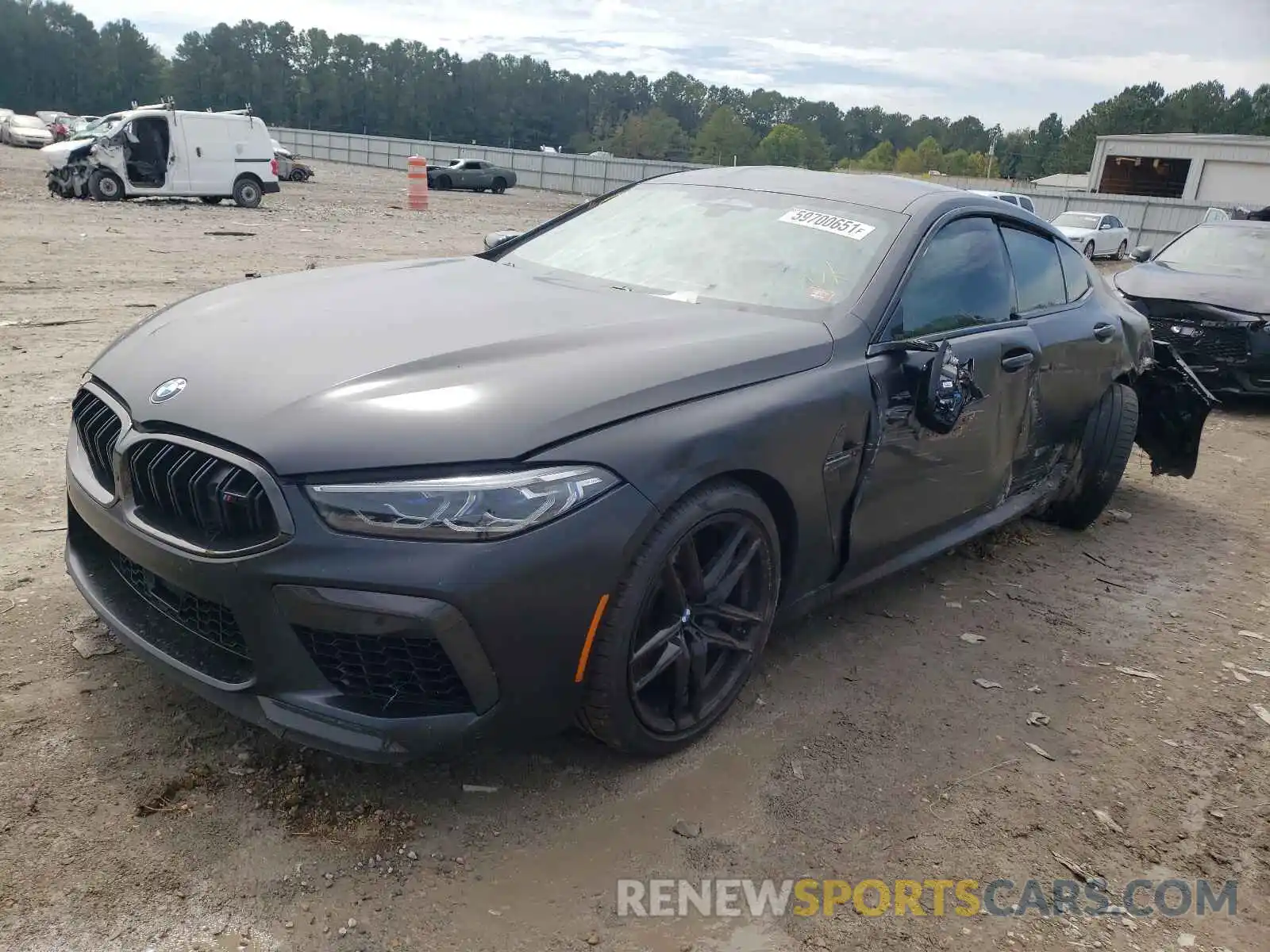 2 Photograph of a damaged car WBSGV0C08LCE64048 BMW M8 2020