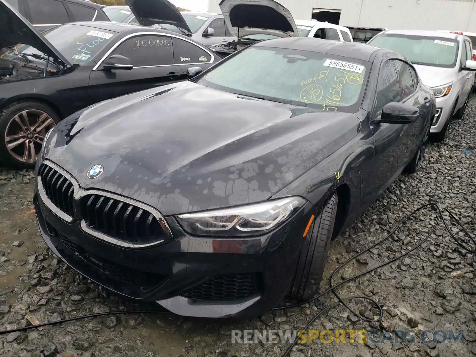 2 Photograph of a damaged car WBAGV8C00MCG41504 BMW M8 2021