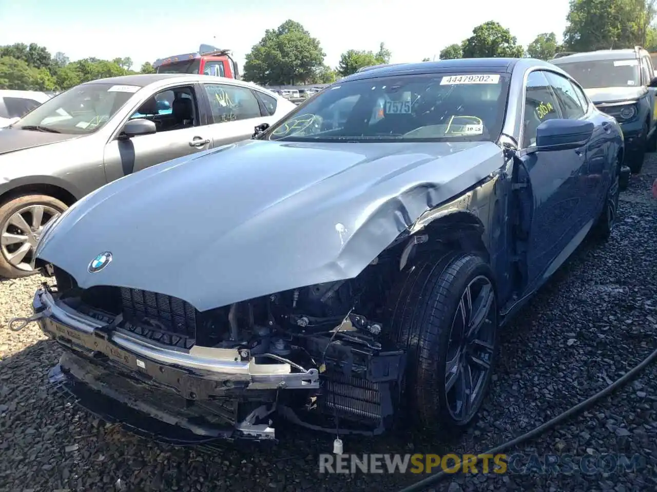 2 Photograph of a damaged car WBAGV8C05MCF51734 BMW M8 2021