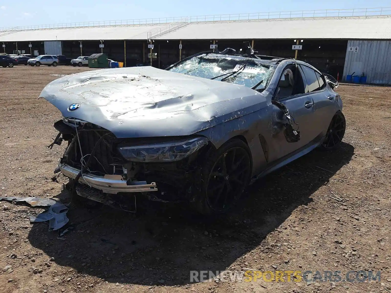 2 Photograph of a damaged car WBAGV8C06MCF72480 BMW M8 2021