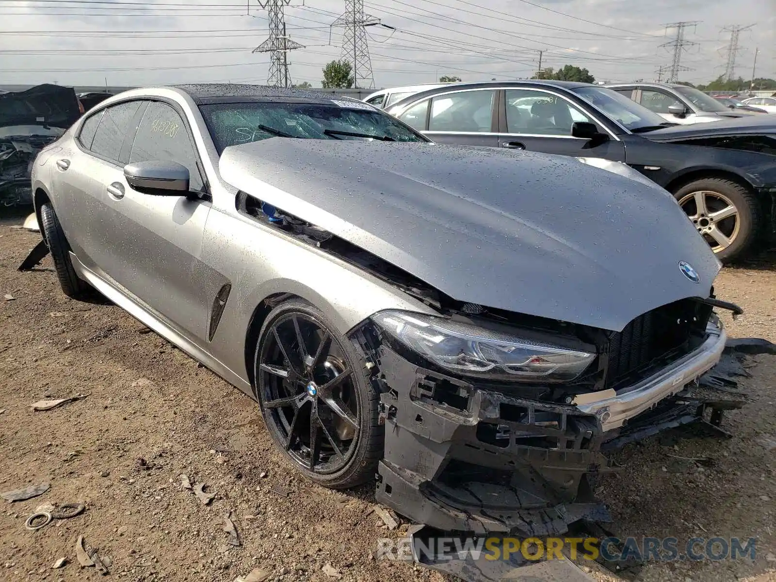 1 Photograph of a damaged car WBAGV8C08MCF72450 BMW M8 2021