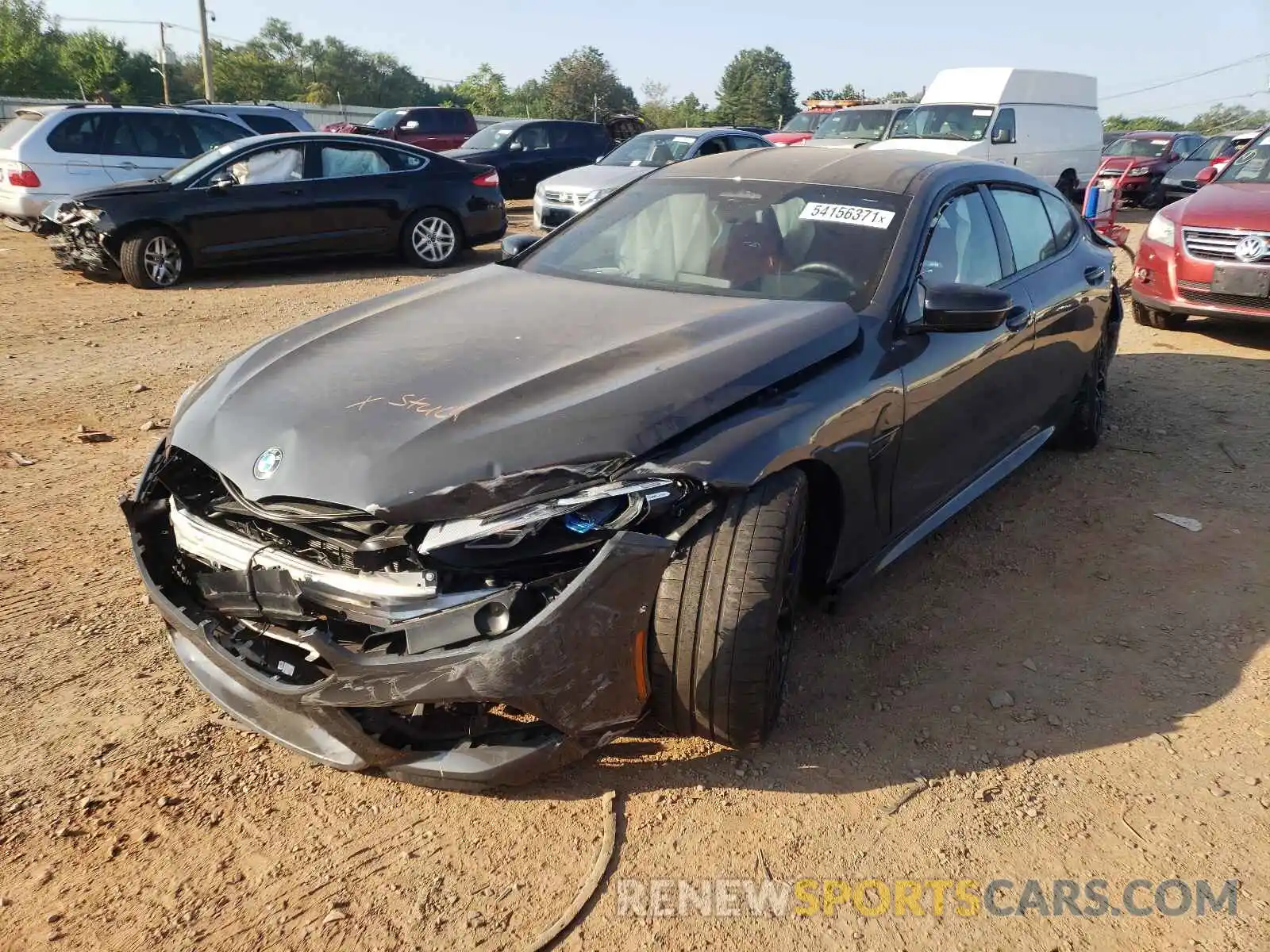 2 Photograph of a damaged car WBSGV0C00MCF56515 BMW M8 2021