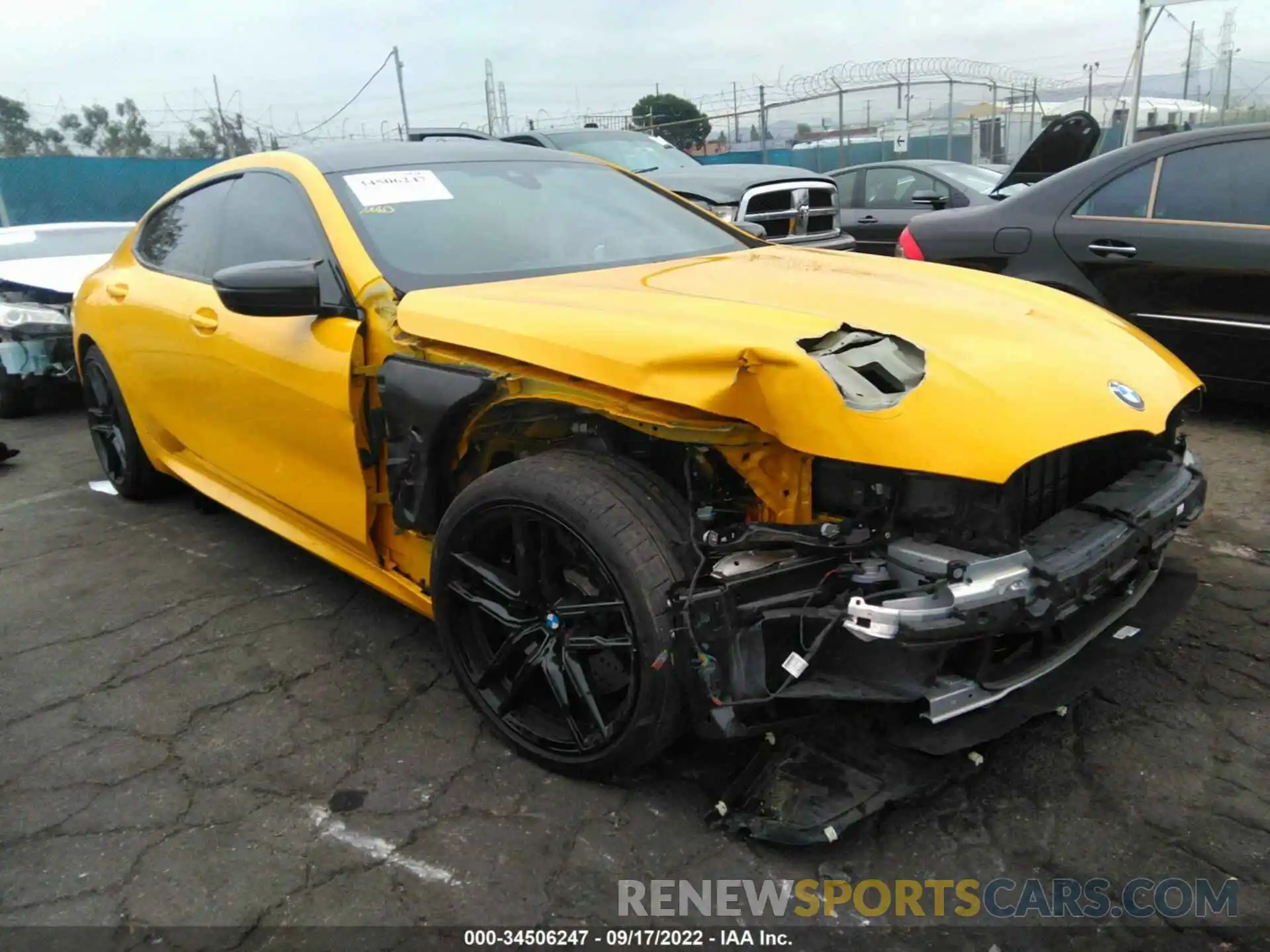 1 Photograph of a damaged car WBSGV0C01MCF74313 BMW M8 2021