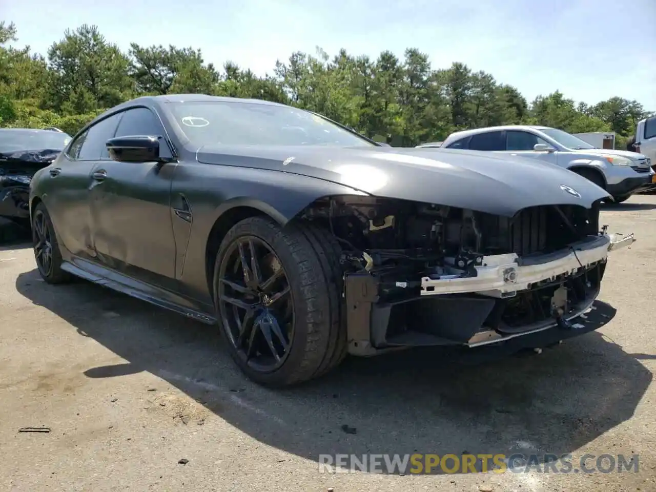 1 Photograph of a damaged car WBSGV0C03MCF31589 BMW M8 2021