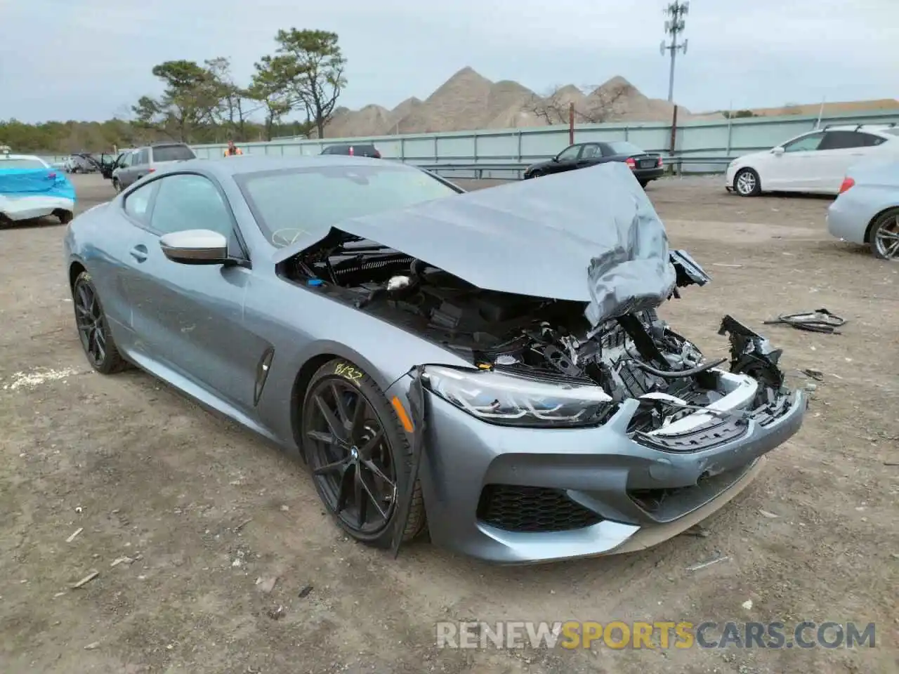 1 Photograph of a damaged car WBABC4C02NCK08743 BMW M8 2022