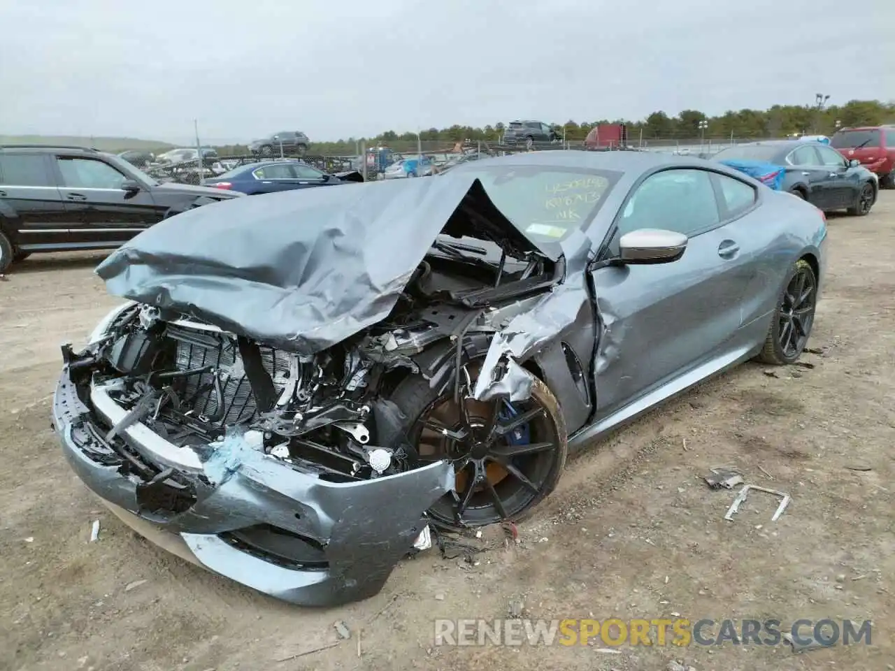 2 Photograph of a damaged car WBABC4C02NCK08743 BMW M8 2022