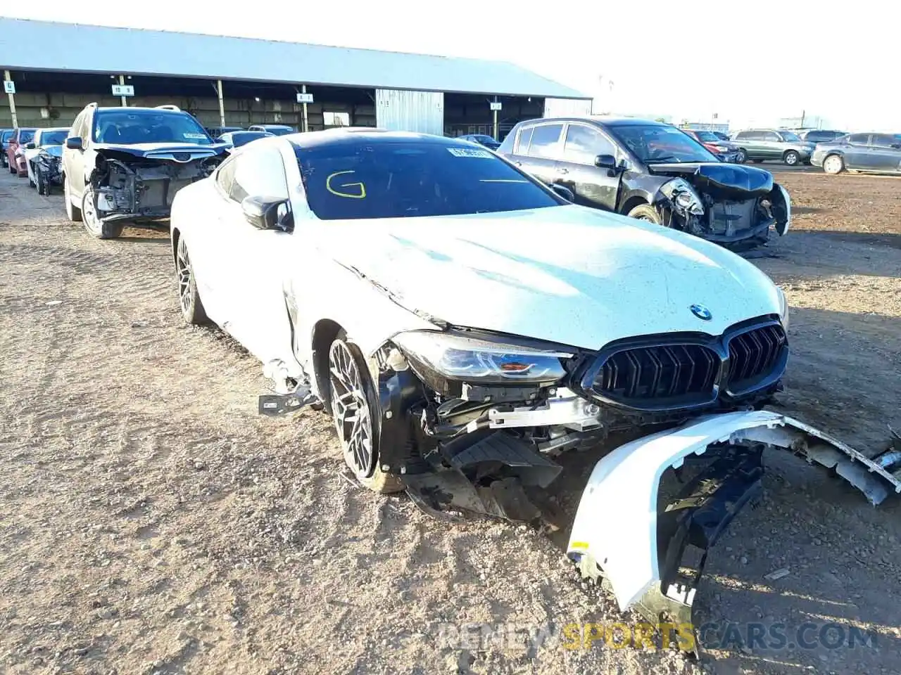 1 Photograph of a damaged car WBSAE0C02NCH14215 BMW M8 2022