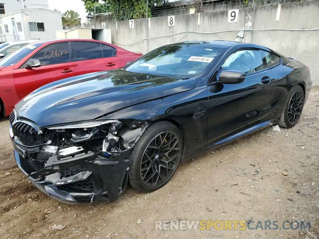 1 Photograph of a damaged car WBSAE0C09NCK17787 BMW M8 2022