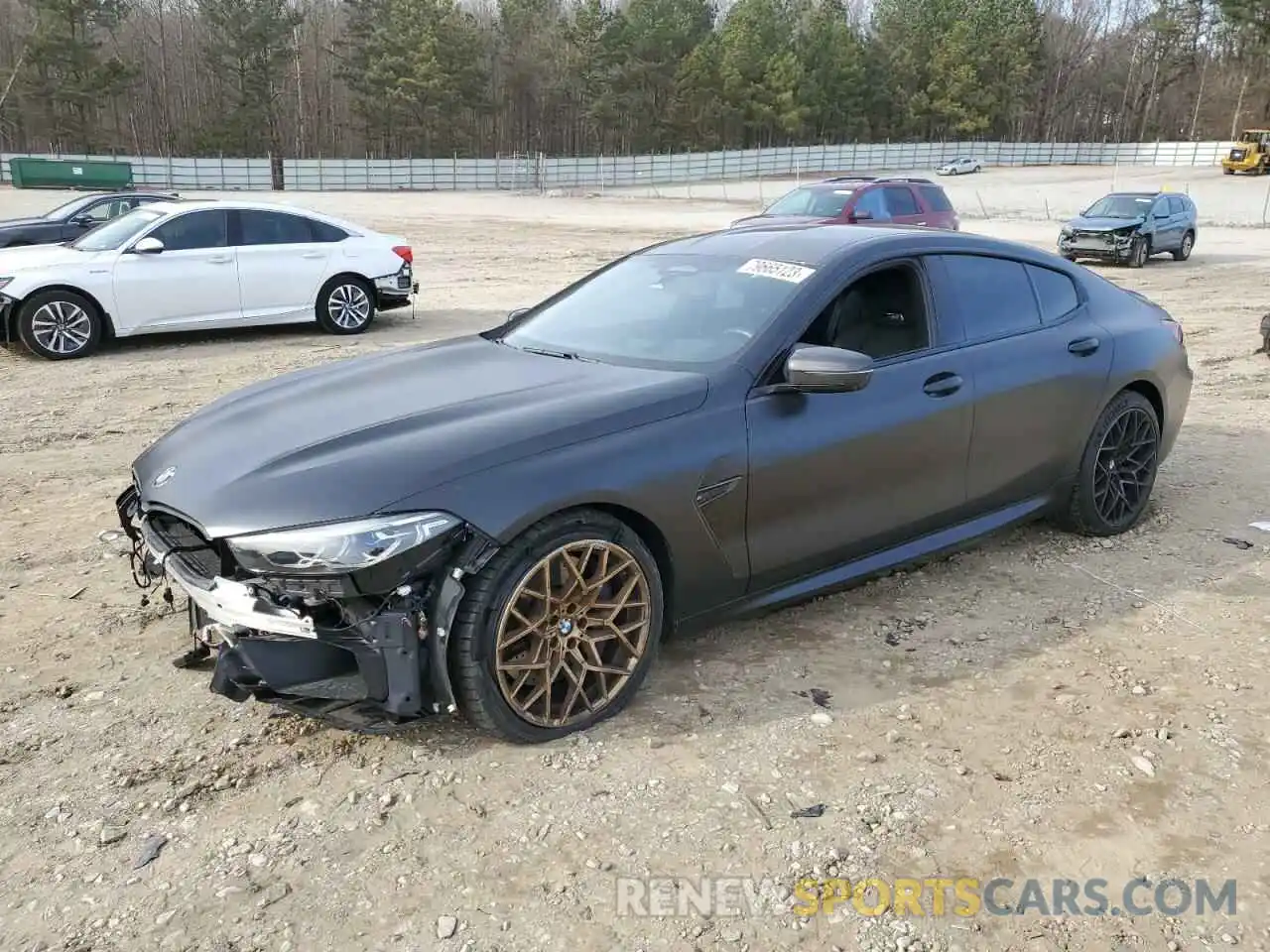 1 Photograph of a damaged car WBSGV0C02NCJ32655 BMW M8 2022