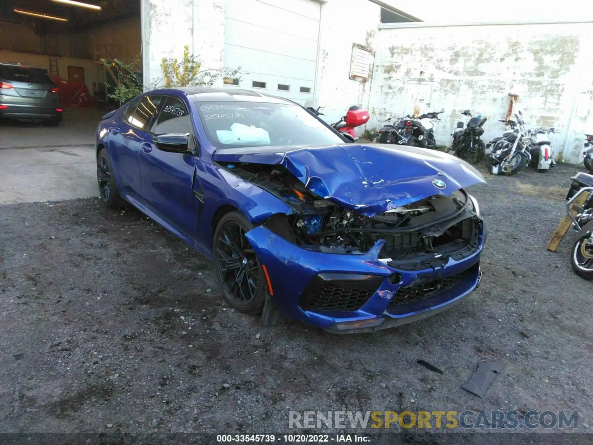 1 Photograph of a damaged car WBSGV0C07NCH71584 BMW M8 2022