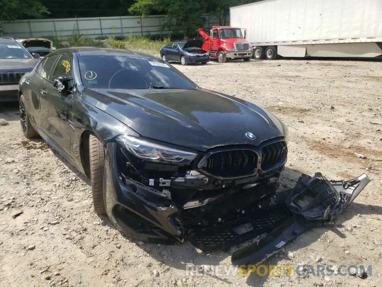 1 Photograph of a damaged car WBSGV0C07NCJ05497 BMW M8 2022