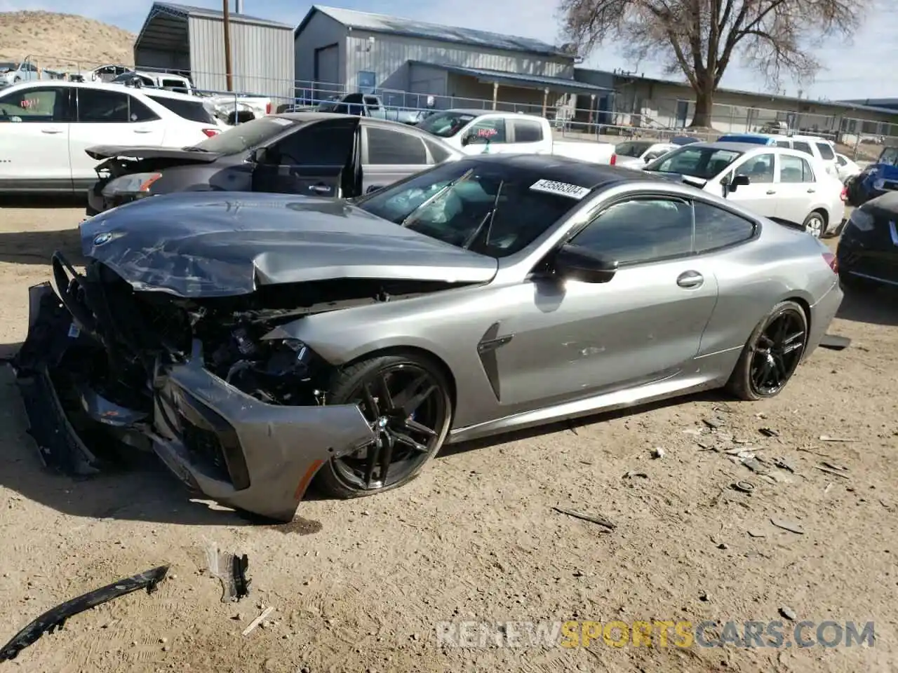 1 Photograph of a damaged car WBSAE0C03RCN12356 BMW M8 2024