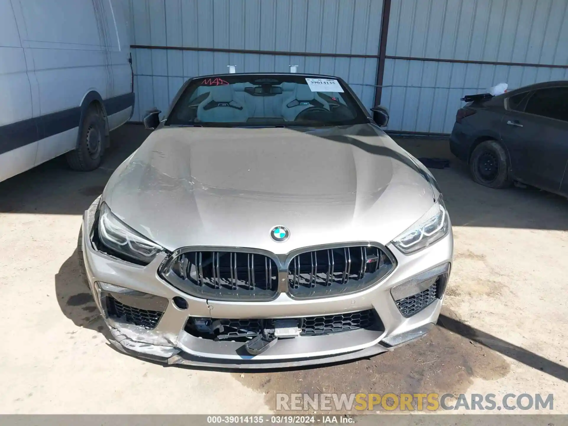 12 Фотография поврежденного автомобиля WBSDZ0C04NCJ44118 BMW M8 CABRIOLET 2022