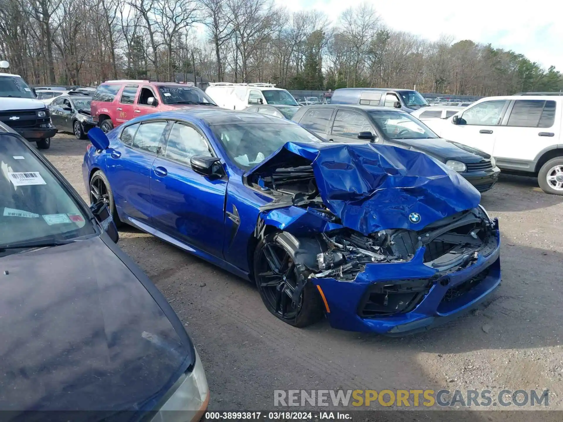 1 Photograph of a damaged car WBSGV0C00NCH01893 BMW M8 GRAN COUPE 2022