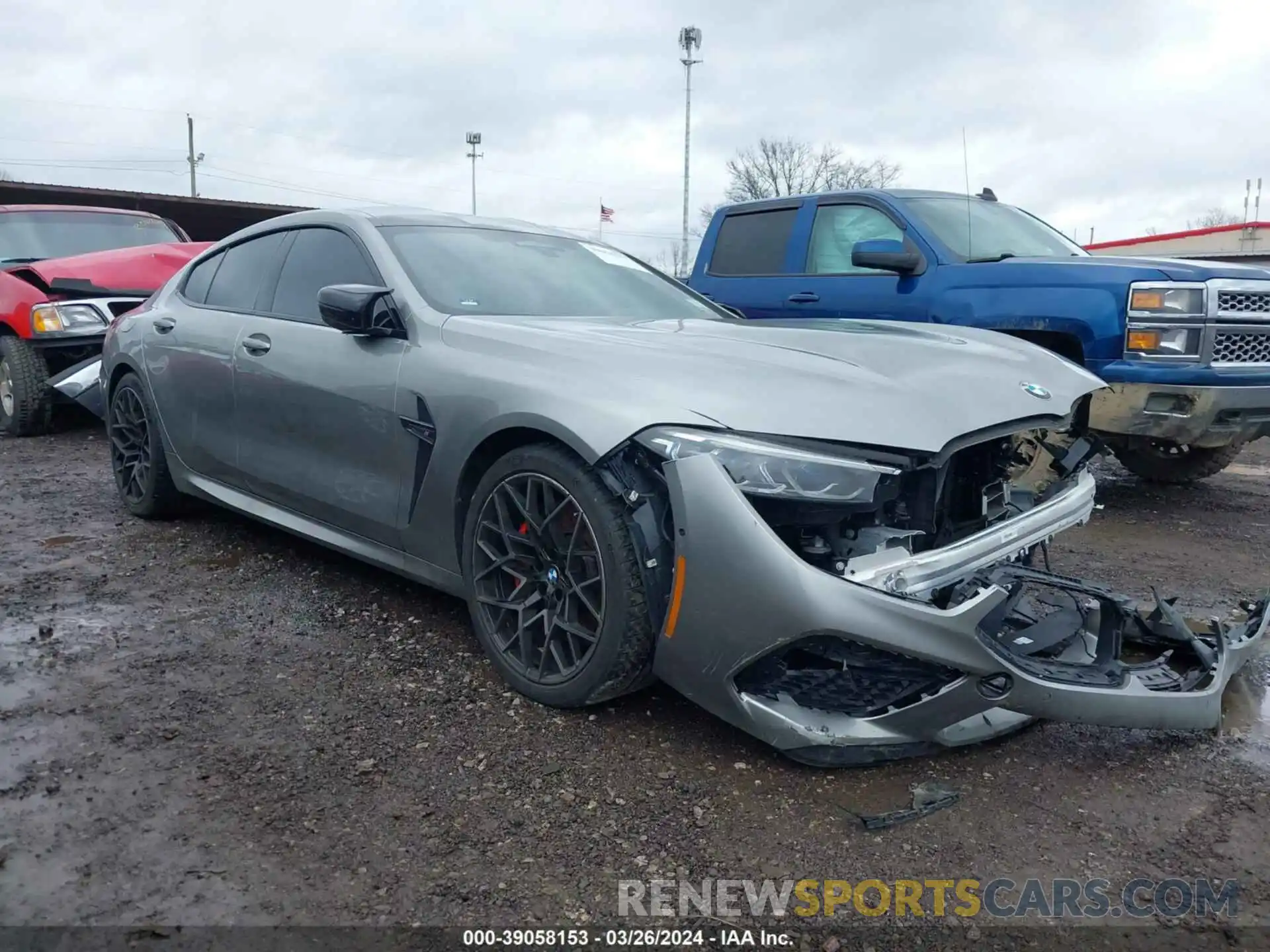 1 Photograph of a damaged car WBSGV0C05NCG79485 BMW M8 GRAN COUPE 2022