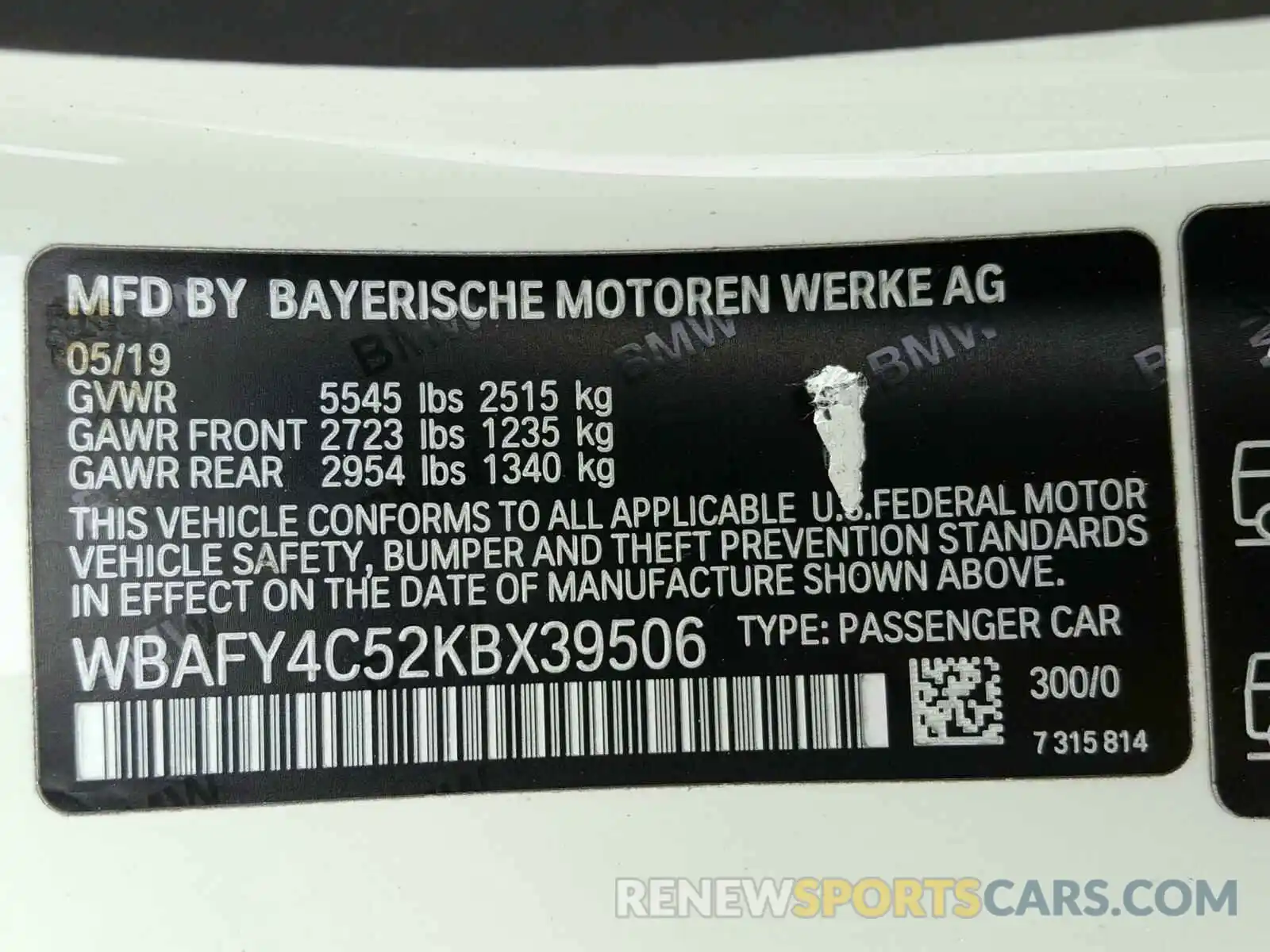 10 Фотография поврежденного автомобиля WBAFY4C52KBX39506 BMW M850XI 2019