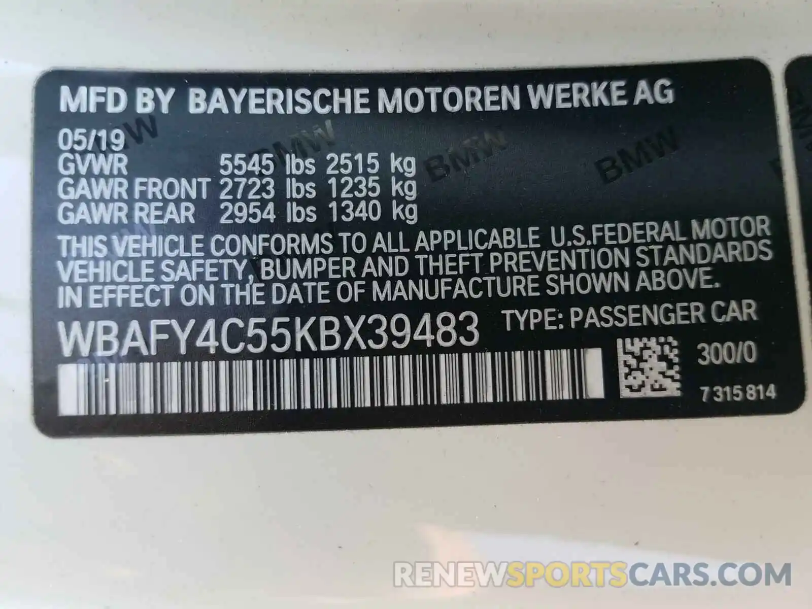10 Фотография поврежденного автомобиля WBAFY4C55KBX39483 BMW M850XI 2019