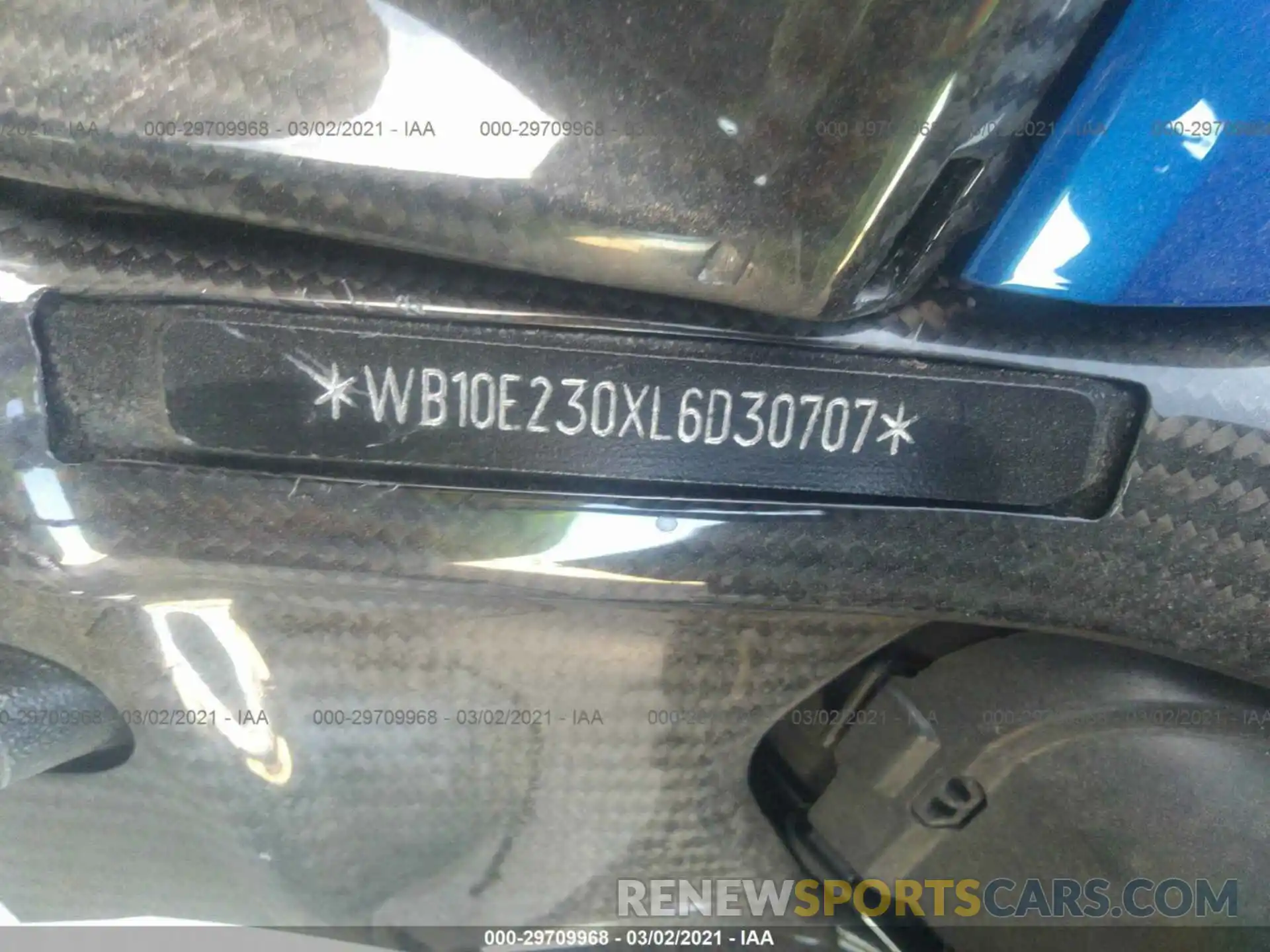 10 Photograph of a damaged car WB10E230XL6D30707 BMW S 1000 2020