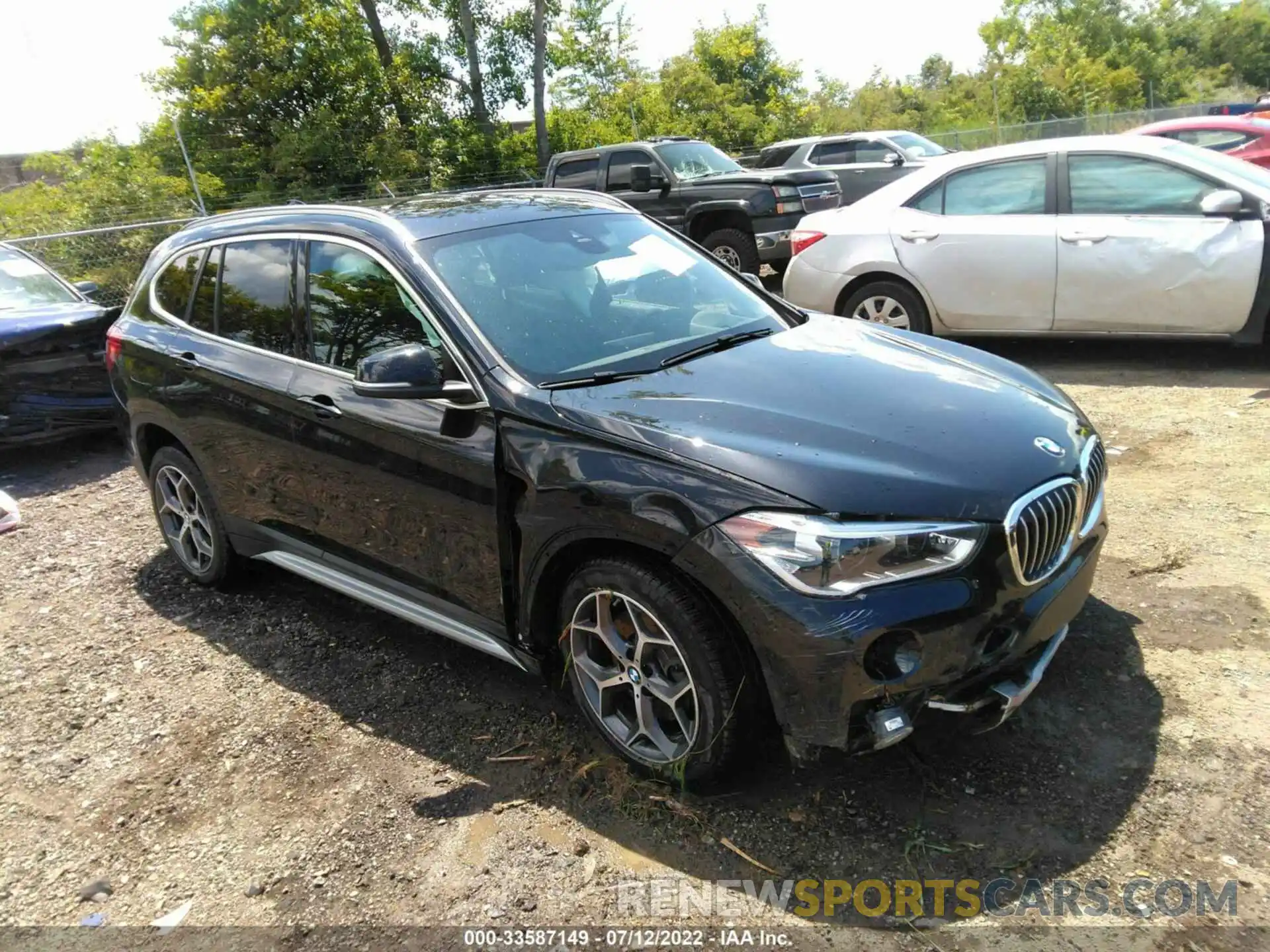 1 Photograph of a damaged car WBXHT3C51K3H34558 BMW X1 2019