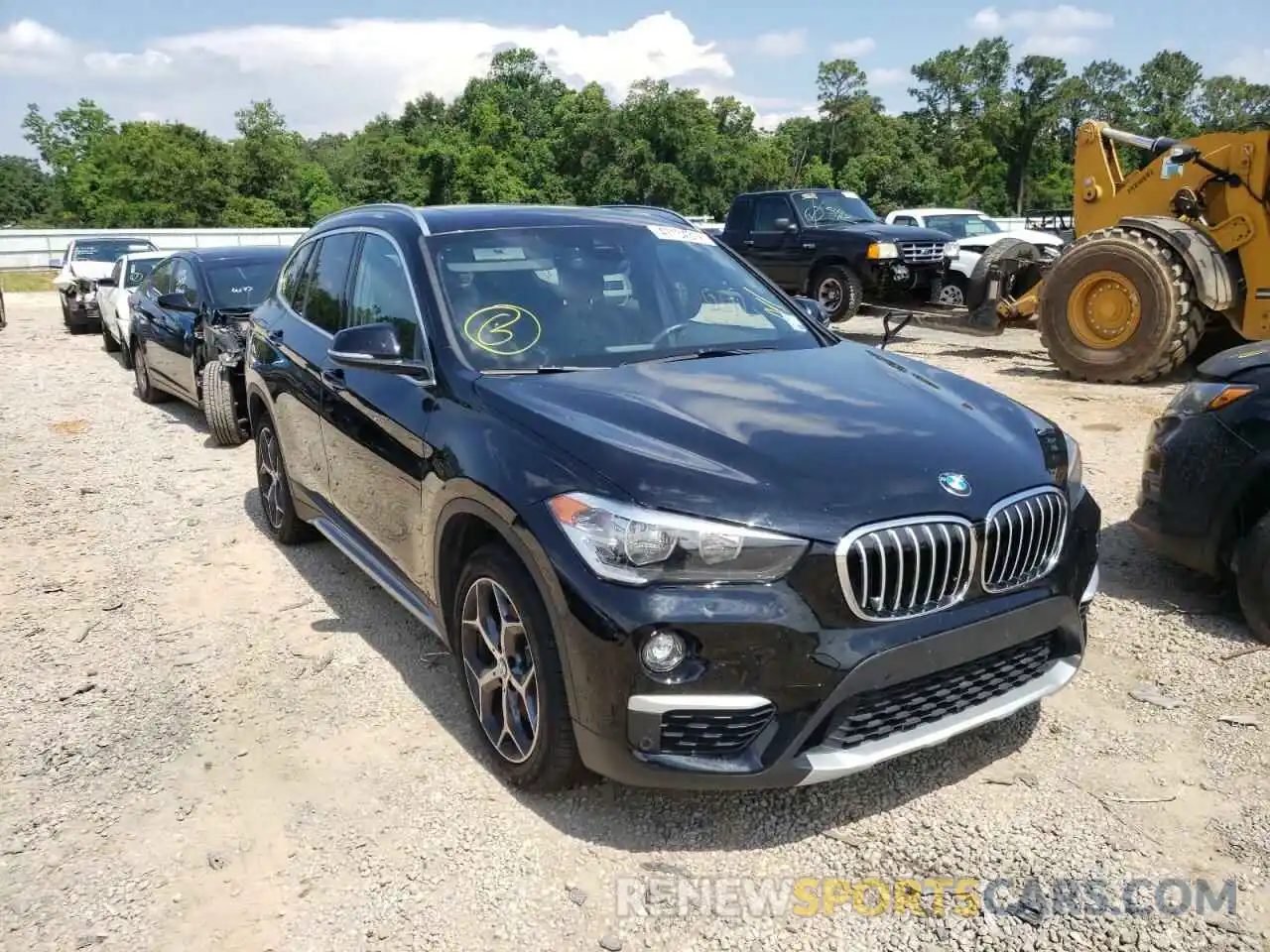 1 Photograph of a damaged car WBXHT3C52K3H35797 BMW X1 2019